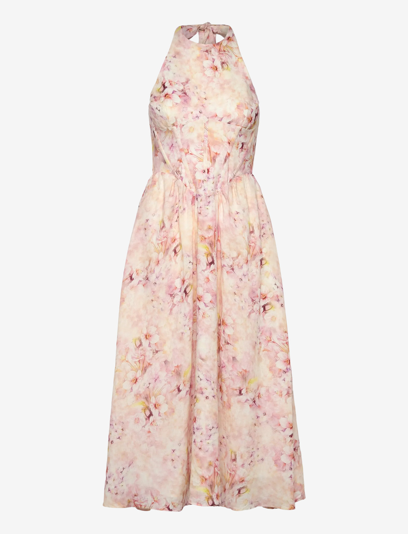 Bardot - KYLEN PRINTED MIDI DRESS - sommerkjoler - pink floral - 1