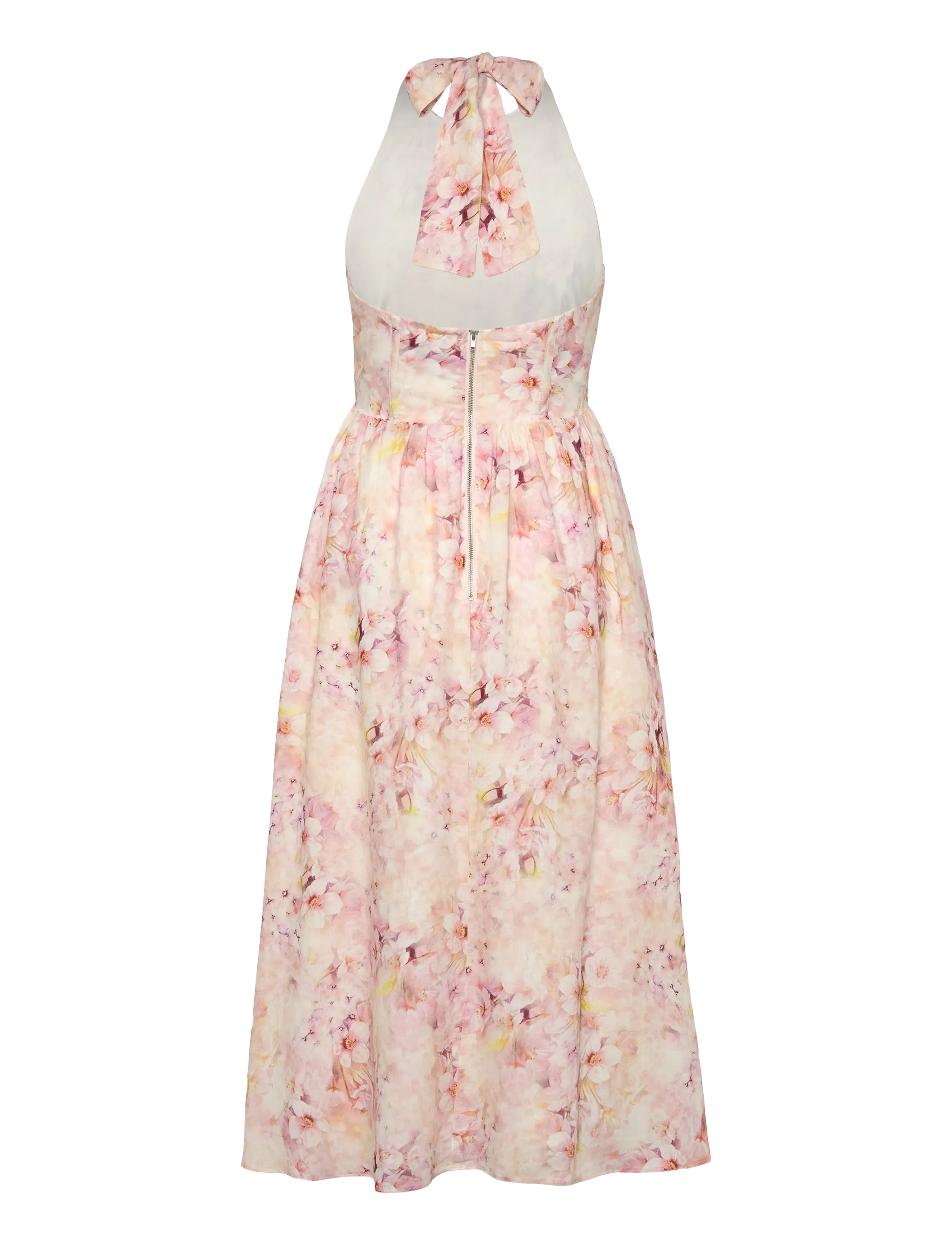 Bardot - KYLEN PRINTED MIDI DRESS - summer dresses - pink floral - 2