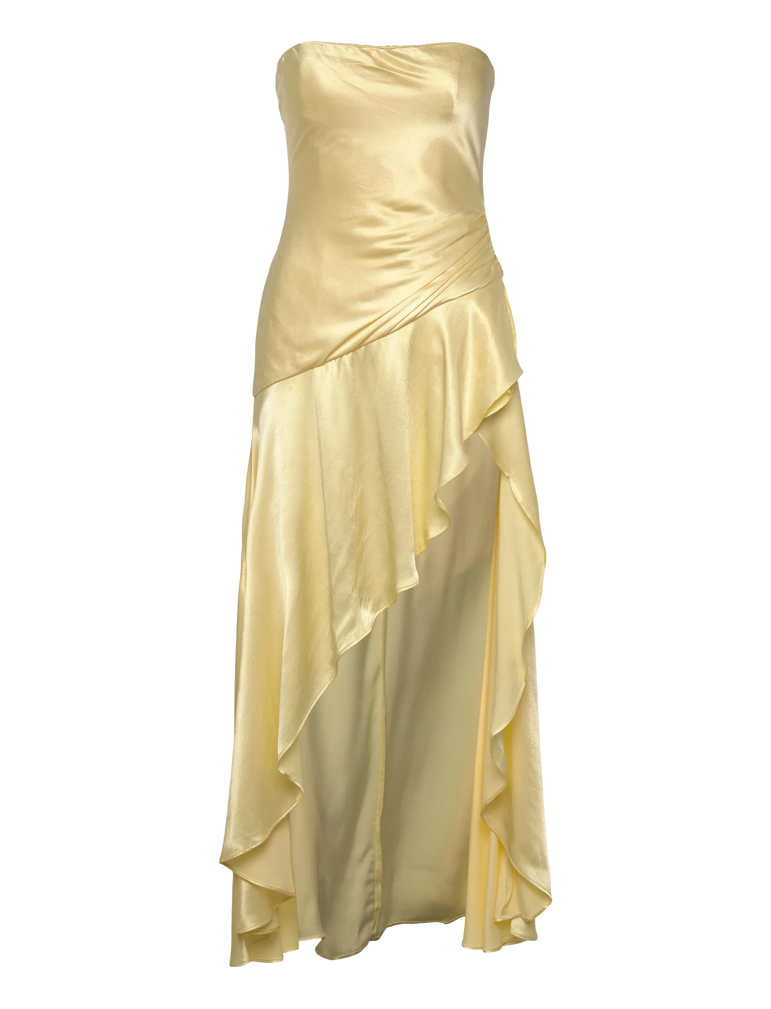Bardot Lorenza Midi Dress, 42, Yellow, Kjoler > Maxikjole, Dame