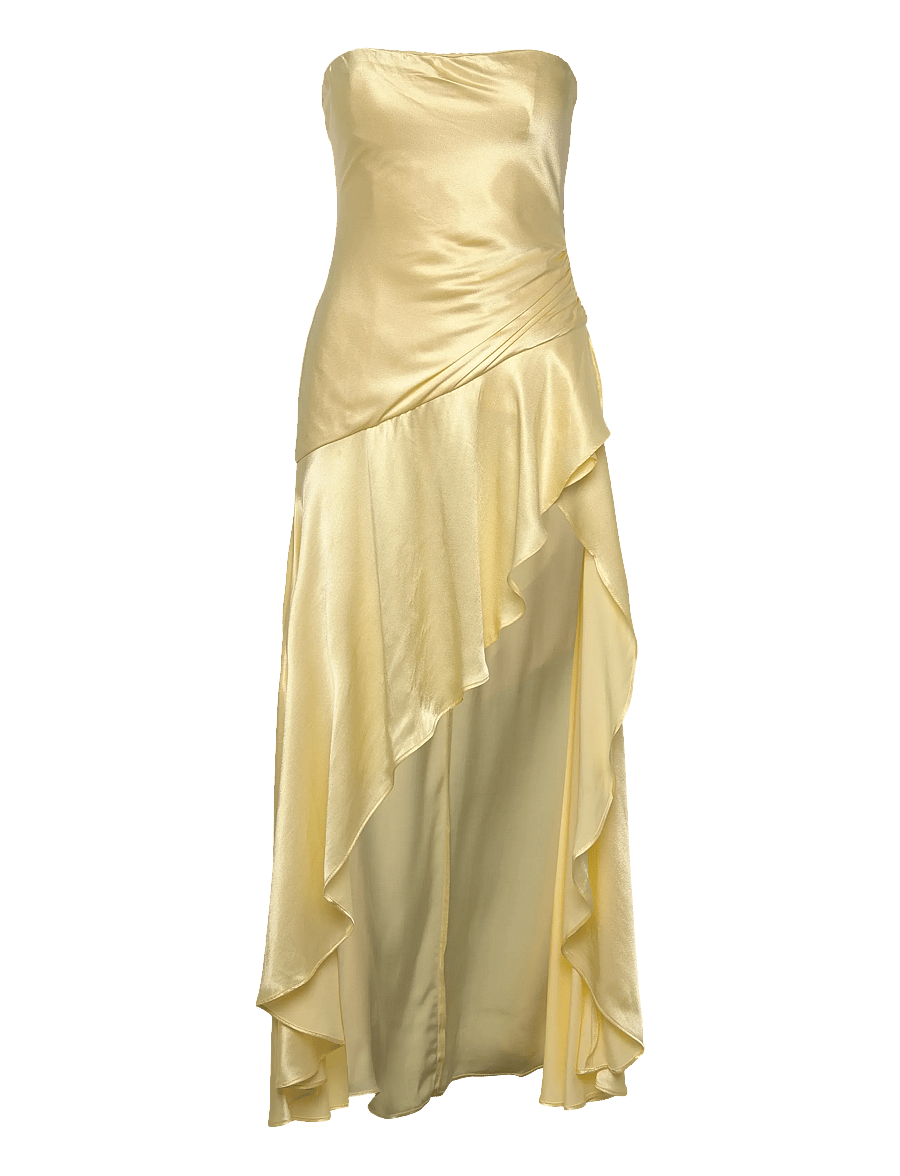 Bardot - LORENZA MIDI DRESS - canary yellow - 0