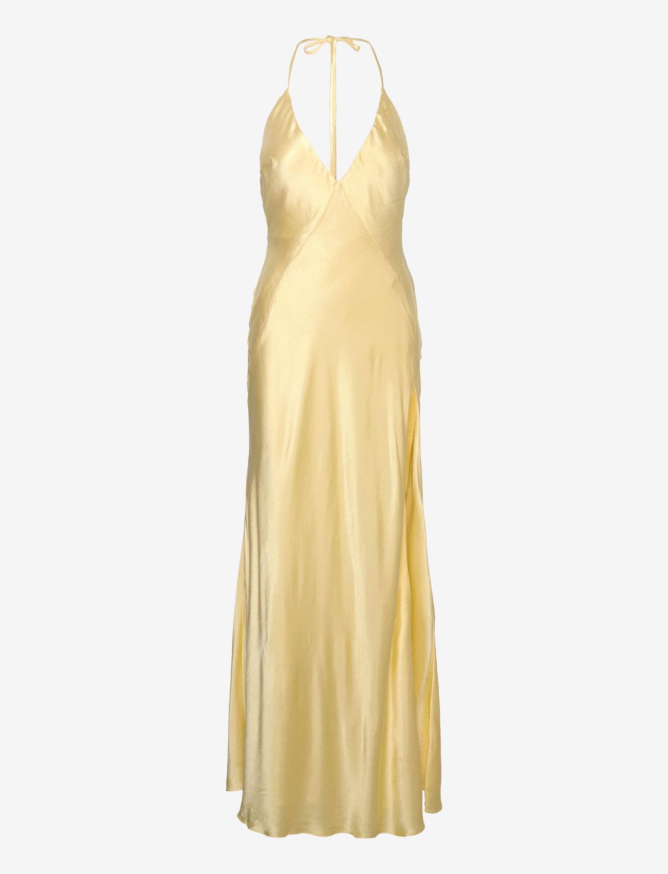 Bardot - YVE HALTER DRESS - aftonklänningar - canary ylw - 1