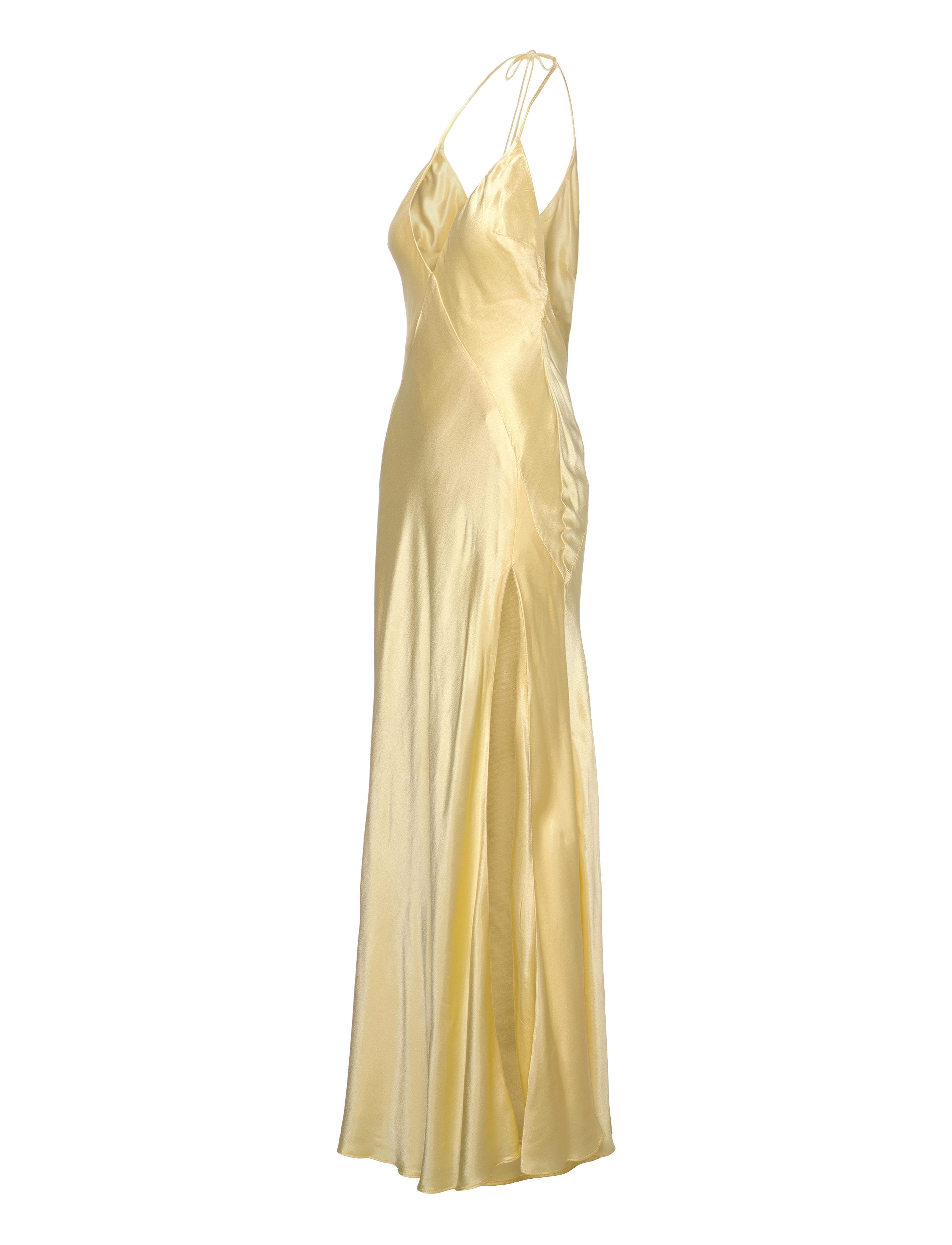 Bardot - YVE HALTER DRESS - aftenkjoler - canary ylw - 3