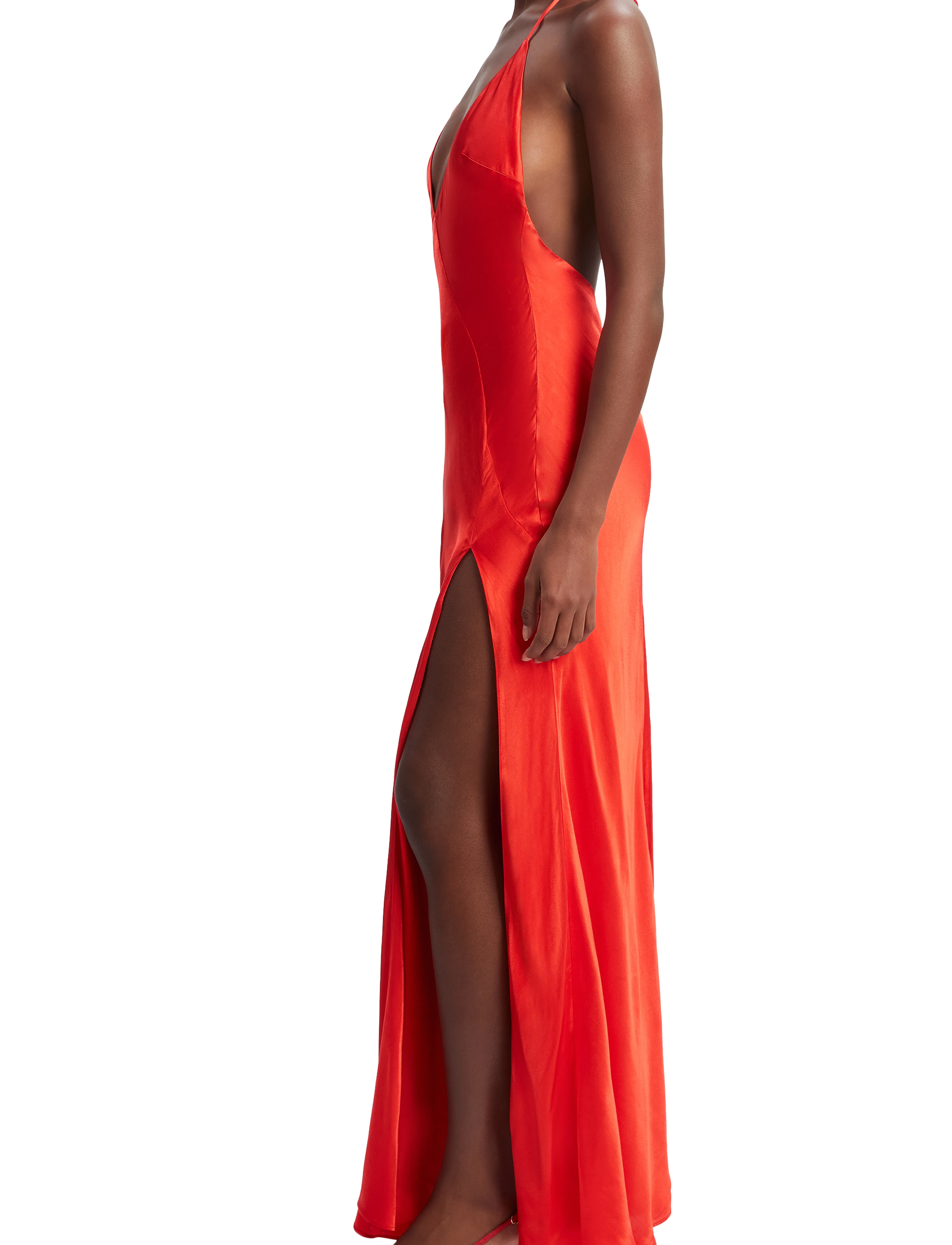 Bardot YVE HALTER DRESS - Kjoler - FIRE RED / red