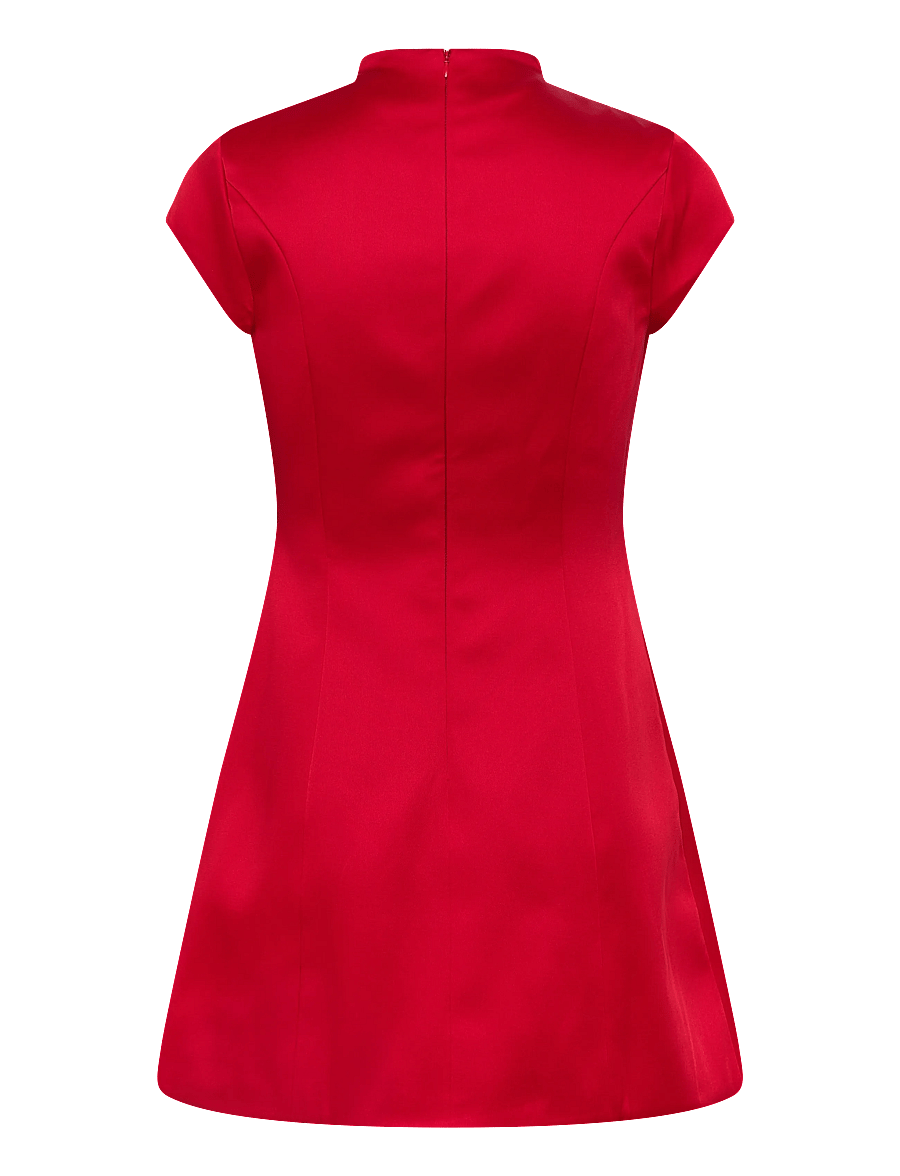 Bardot - DELPHI HOURGLASS SATIN DRESS - partykleider - deep red - 2