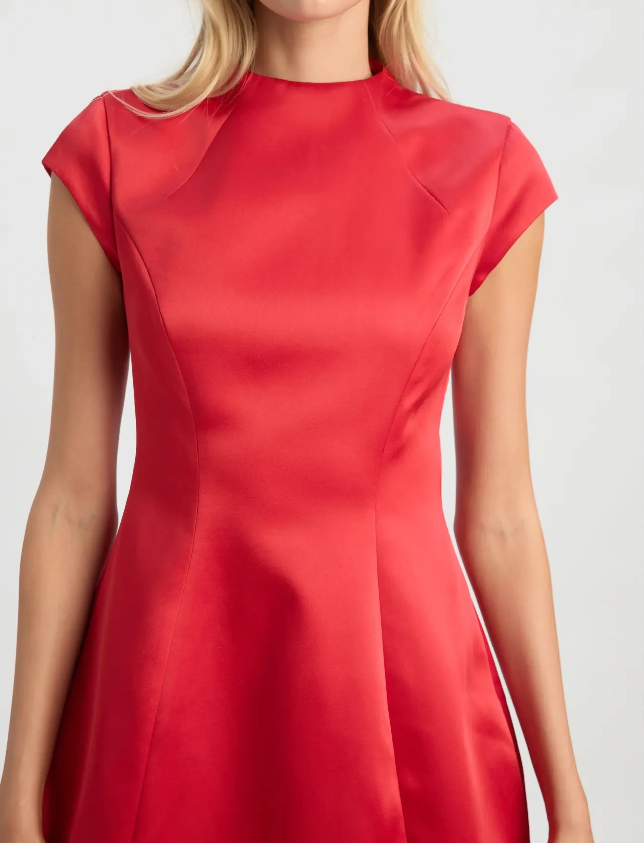 Bardot - DELPHI HOURGLASS SATIN DRESS - festkjoler - deep red - 3