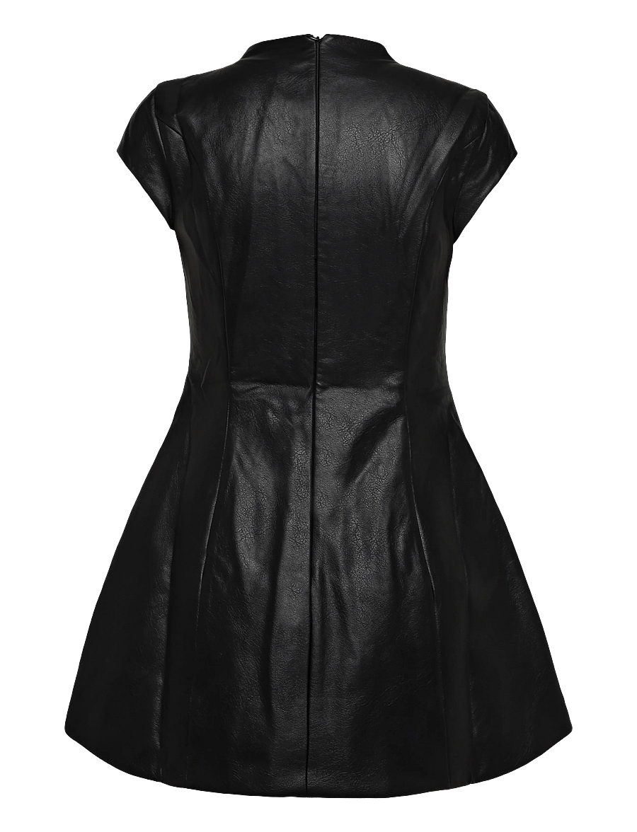 Bardot - DELPHI VEGAN LEATHER MINI - short dresses - black - 2