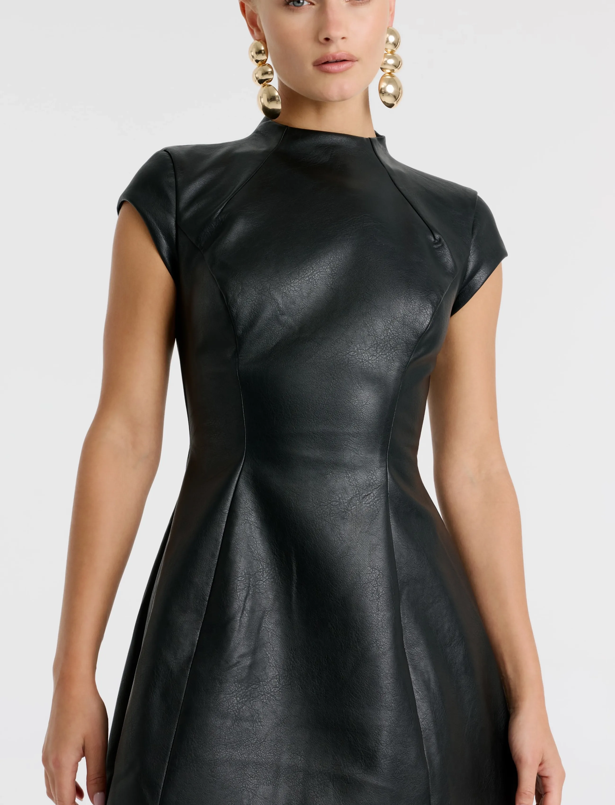 Bardot - DELPHI VEGAN LEATHER MINI - black - 3
