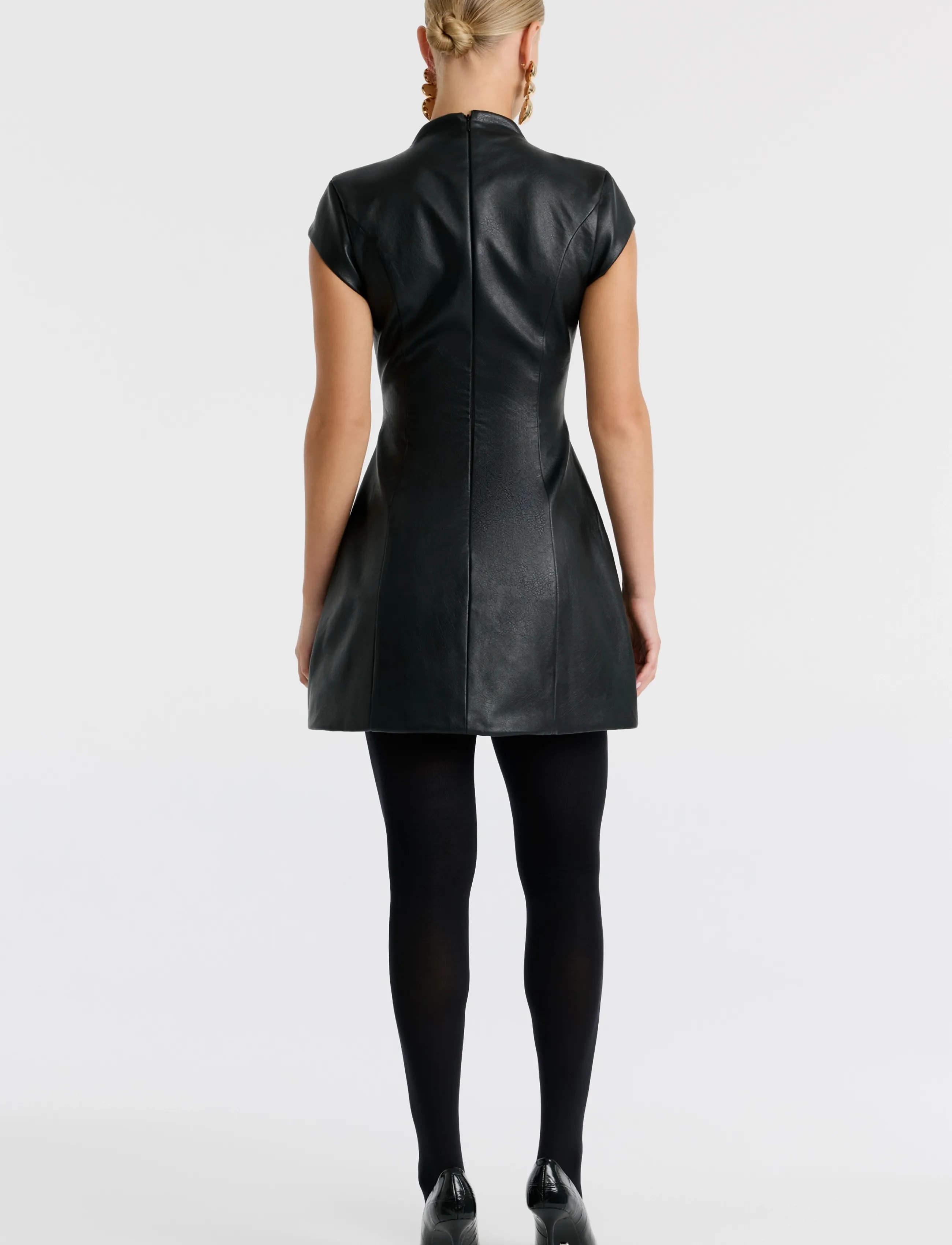 Bardot - DELPHI VEGAN LEATHER MINI - black - 4