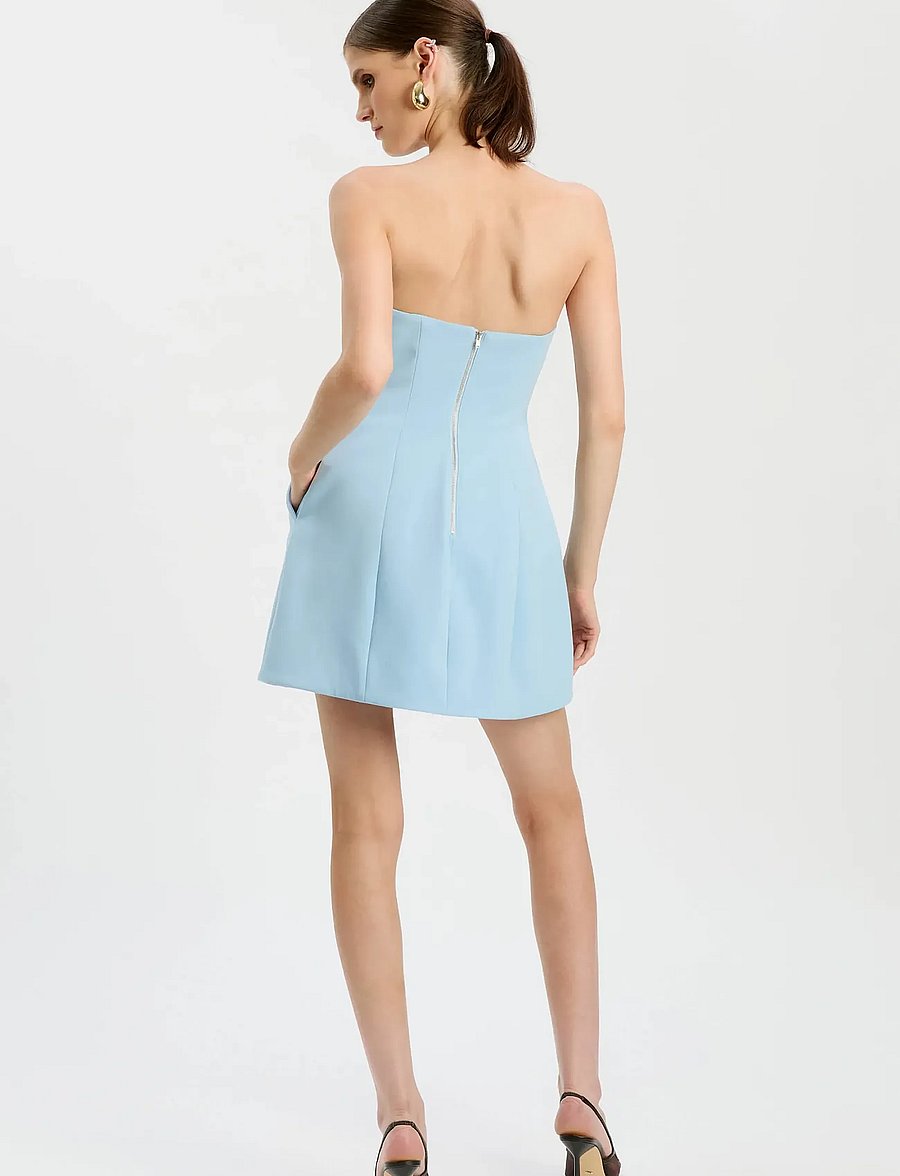 Bardot - KAROLINE HOURGLASS MINI DRESS - cocktailjurken - soft blue - 4