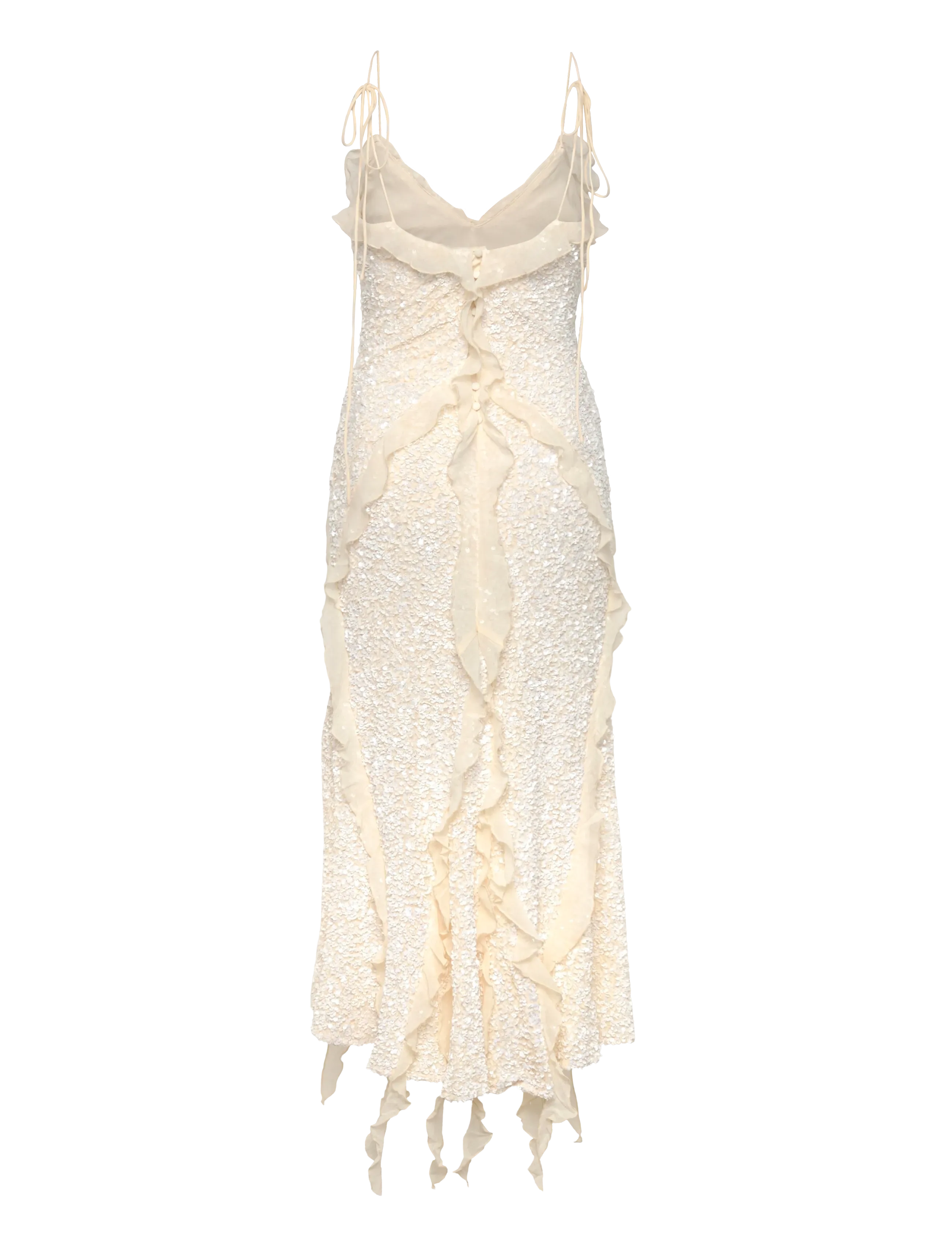 Bardot - MARSELLA RUFFLE MIDI DRESS - ivory - 2
