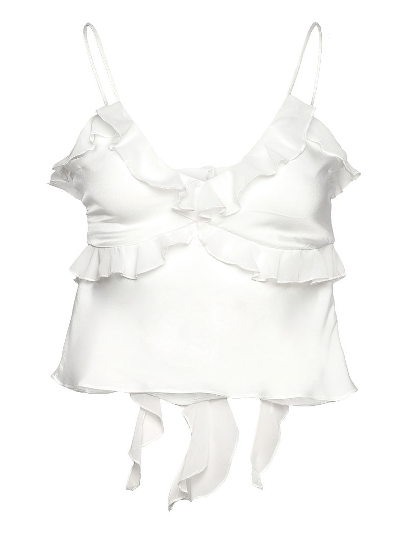 Bardot - MARSELLA RUFFLE CAMI - Ærmeløse bluser - orchid wht - 1