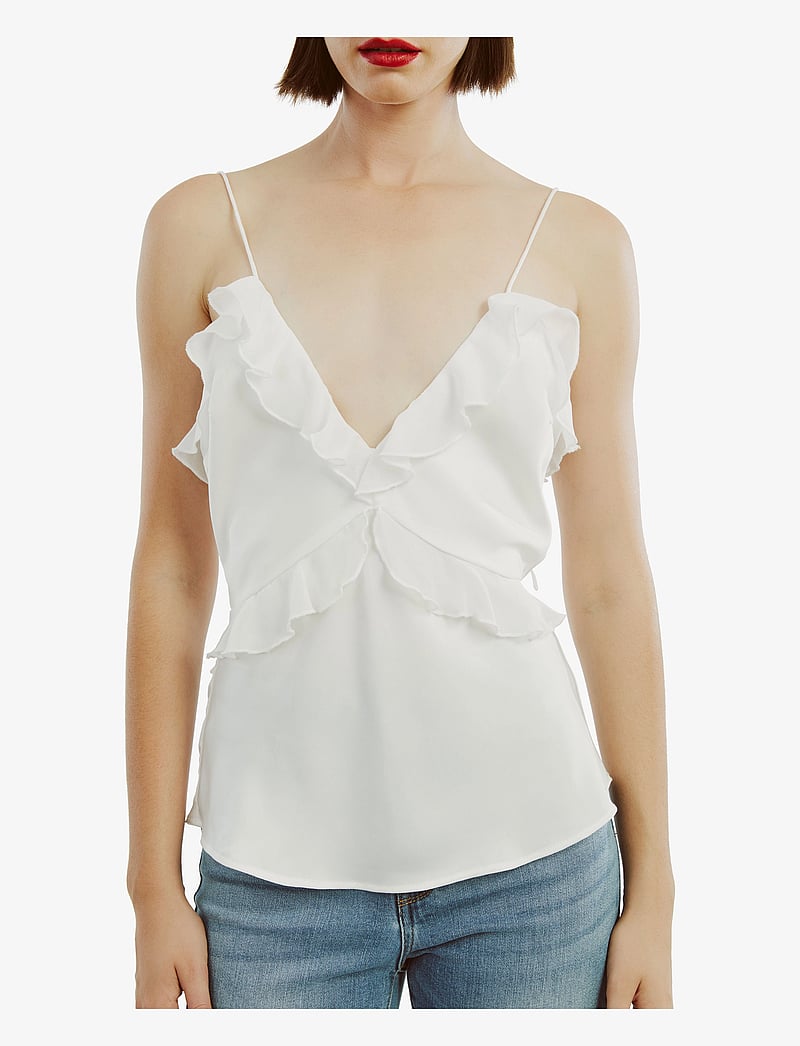 Bardot - MARSELLA RUFFLE CAMI - Ærmeløse bluser - orchid wht - 4