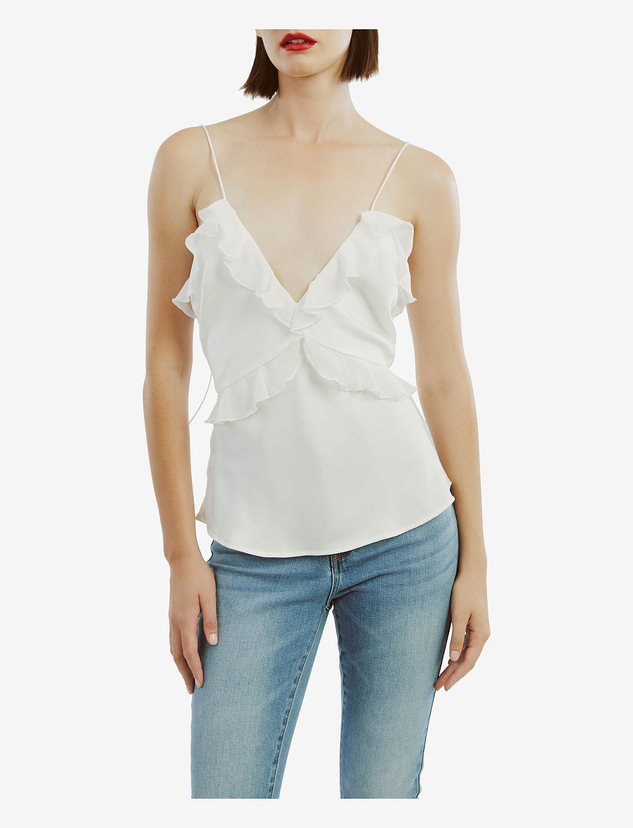 Bardot - MARSELLA RUFFLE CAMI - Ærmeløse bluser - orchid wht - 5