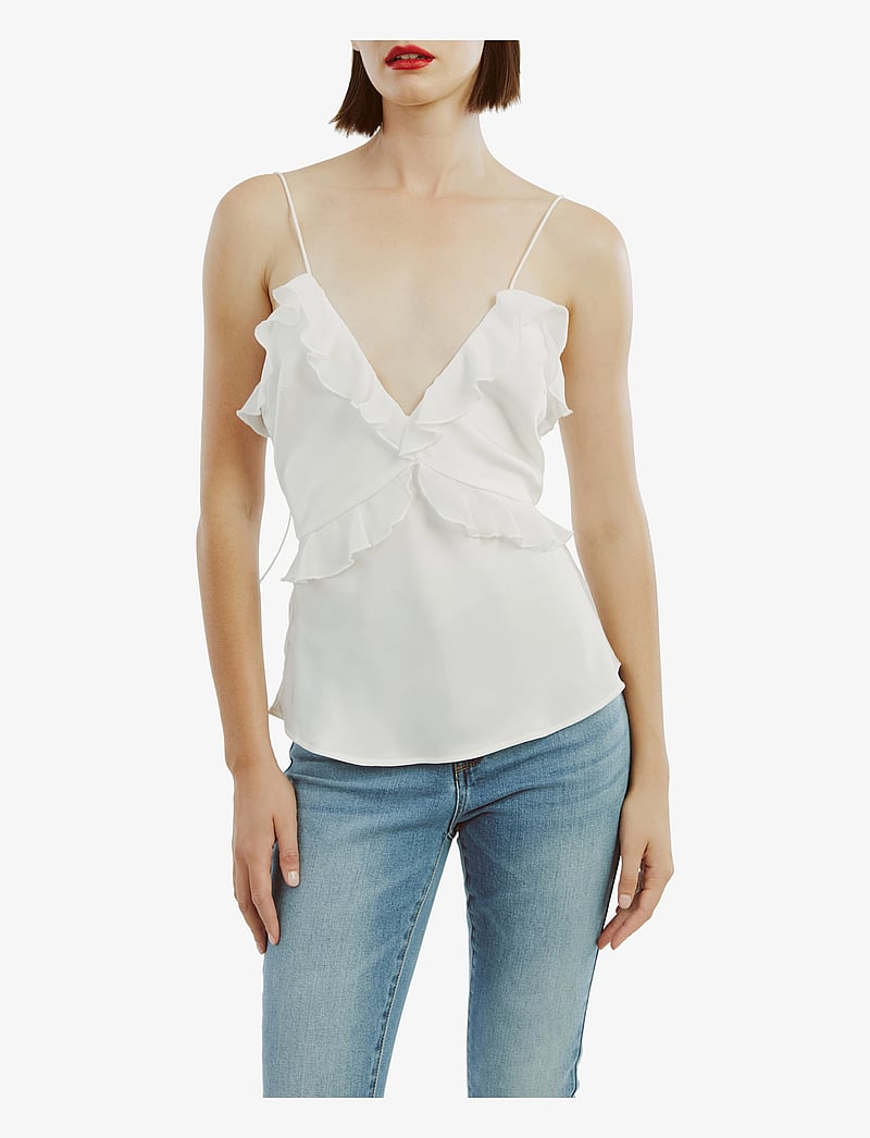 Bardot - MARSELLA RUFFLE CAMI - Ærmeløse bluser - orchid wht - 5