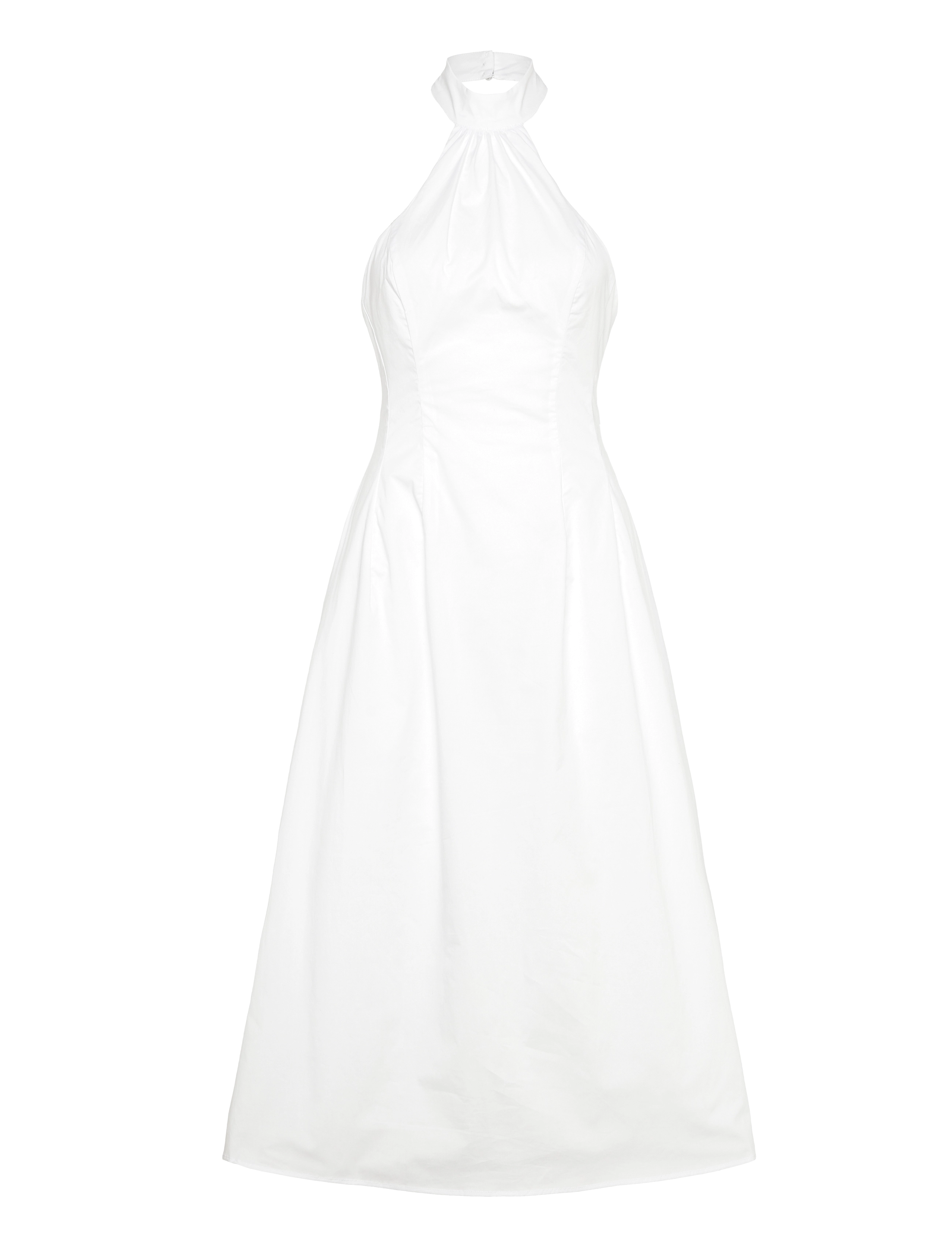 Bardot GENEVIEVE POPLIN MIDI DRESS - Bardot - ORCHID WHT / white