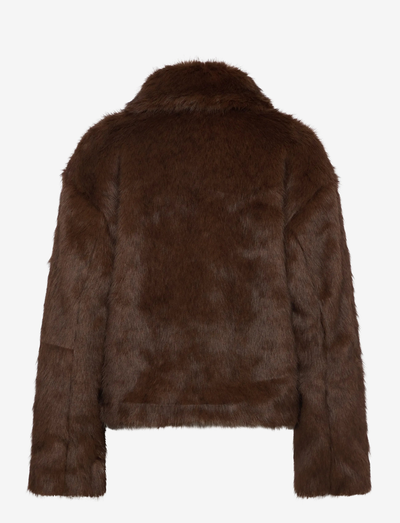 Bardot - SYLVIE ZIP FAUX FUR JACKET - kunstkarusnahk - chocolate - 1