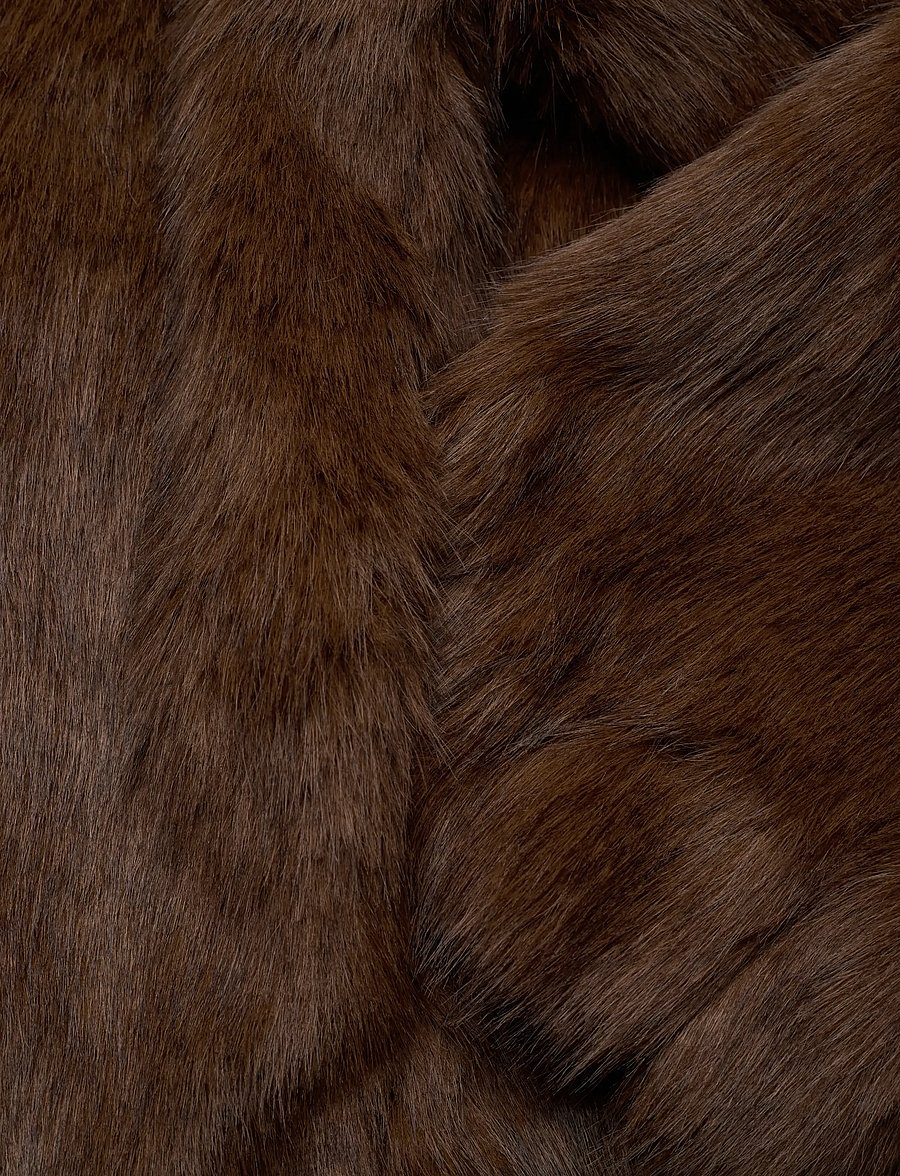 Bardot - SYLVIE ZIP FAUX FUR JACKET - faux fur jakker - chocolate - 3