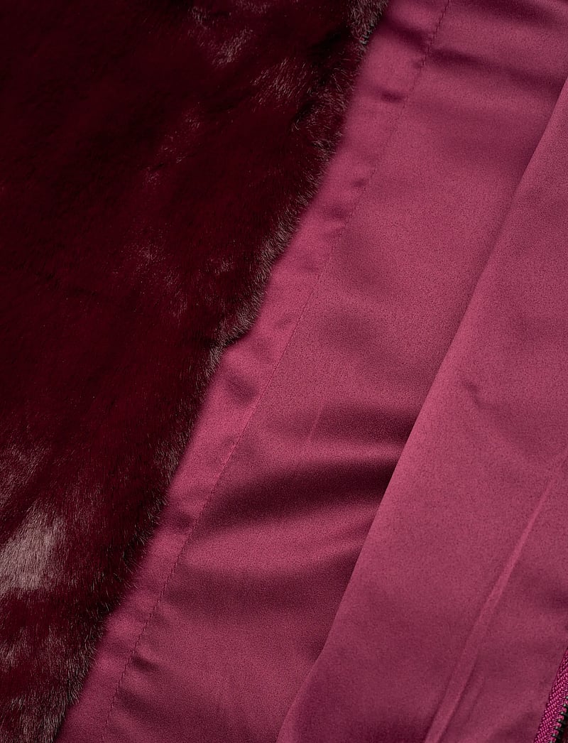 Bardot - SYLVIE ZIP FAUX FUR JACKET - dunjackor - burgundy - 4