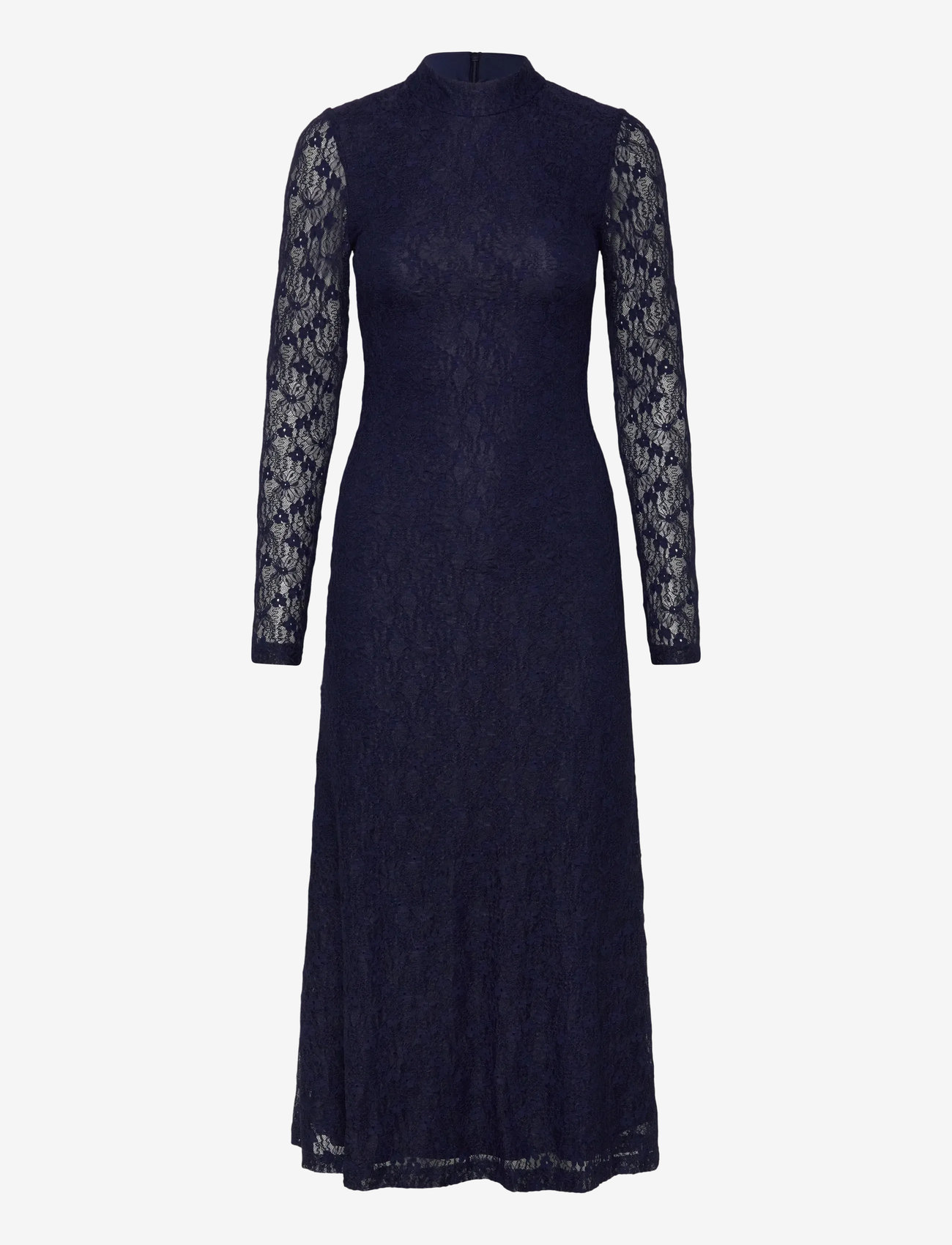 Bardot - OLA LONG SLEEVE MIDI DRESS - Õhtukleidid - navy - 0