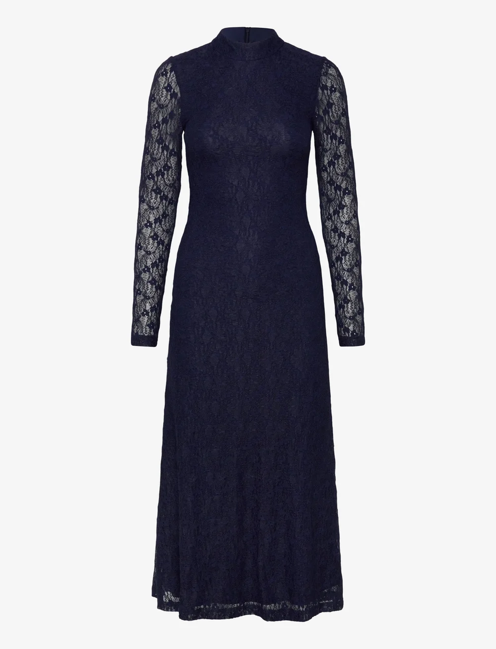 Bardot - OLA LONG SLEEVE MIDI DRESS - aftenkjoler - navy - 0