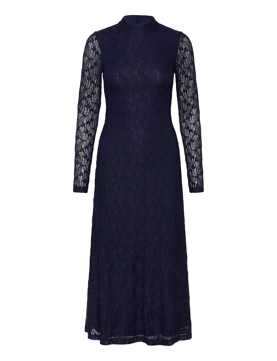 Bardot - OLA LONG SLEEVE MIDI DRESS - abendkleider - navy - 1