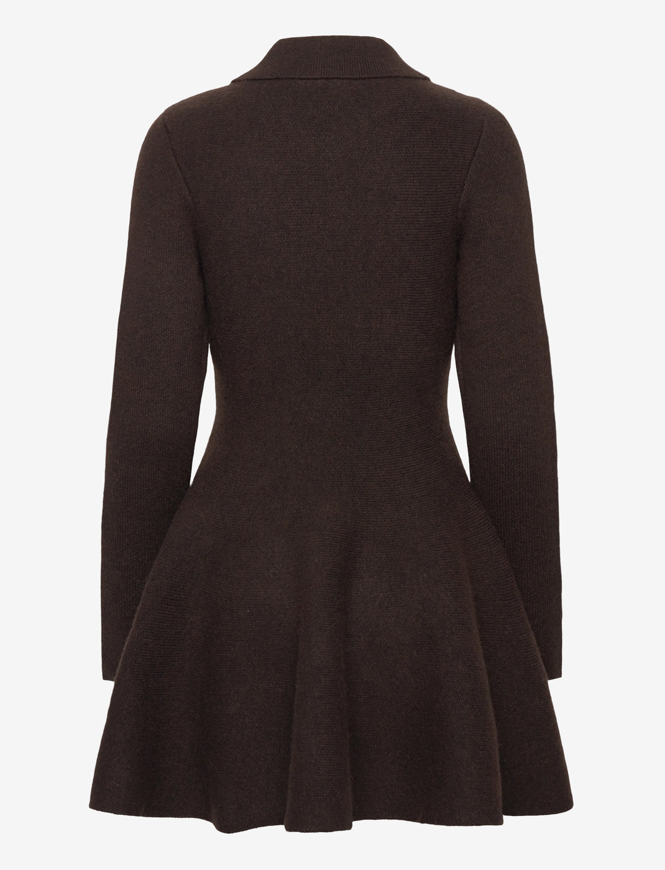 Bardot - LEXTER LONG SLEEVE KNIT DRESS - knitted dresses - chocolate - 2