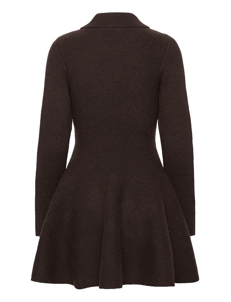 Bardot - LEXTER MINI VOLUME KNIT DRESS - strikkjoler - chocolate - 2