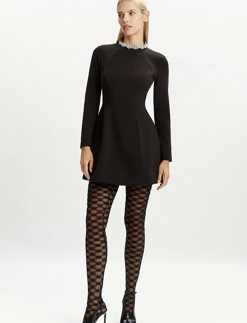 Bardot - DELPHI LONG SLEEVE MINI DRESS - cocktailkleider - black - 3