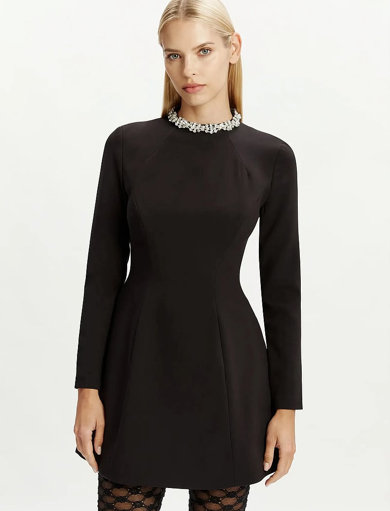 Bardot - DELPHI LONG SLEEVE MINI DRESS - cocktailkleider - black - 4