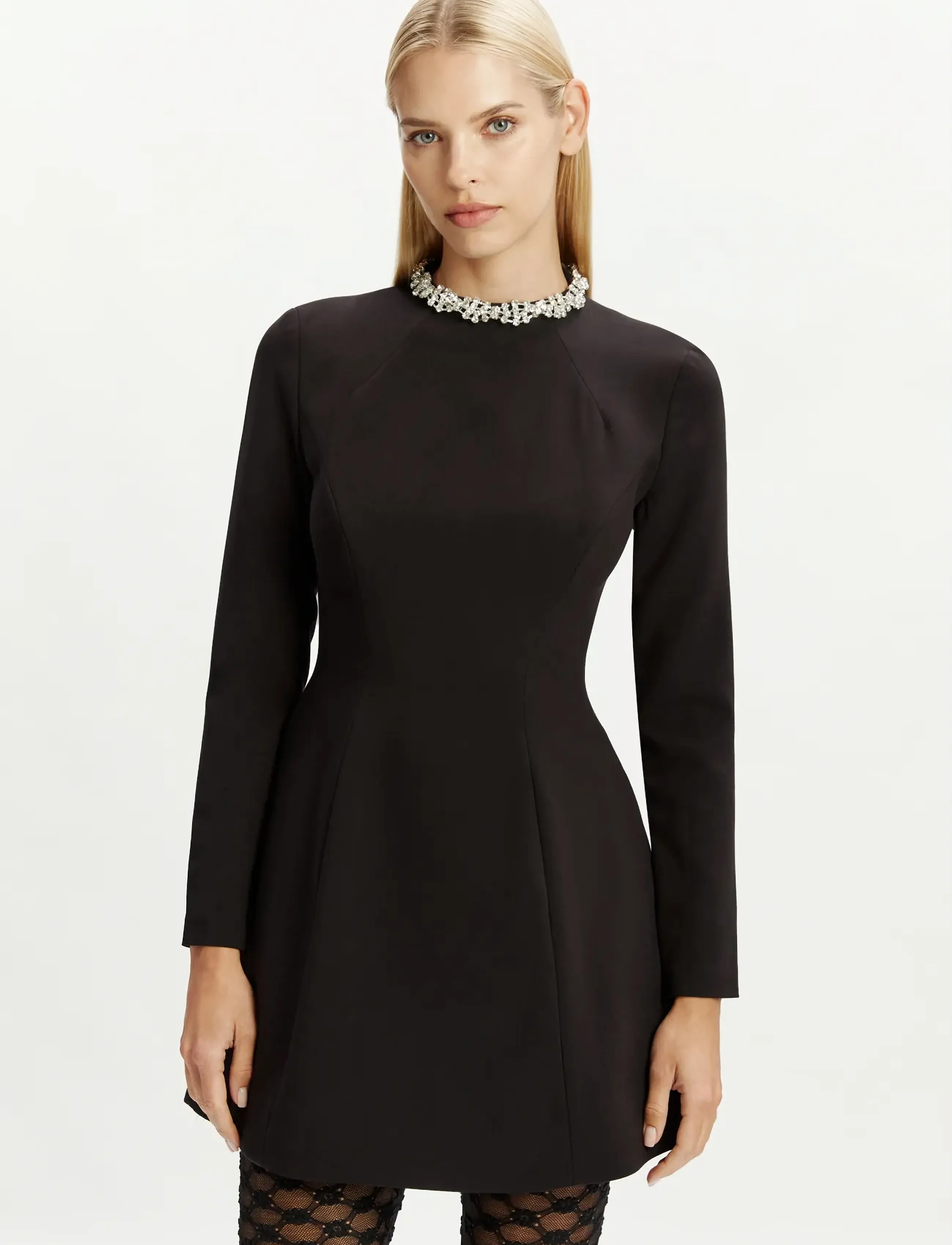 Bardot - DELPHI LONG SLEEVE MINI DRESS - black - 4