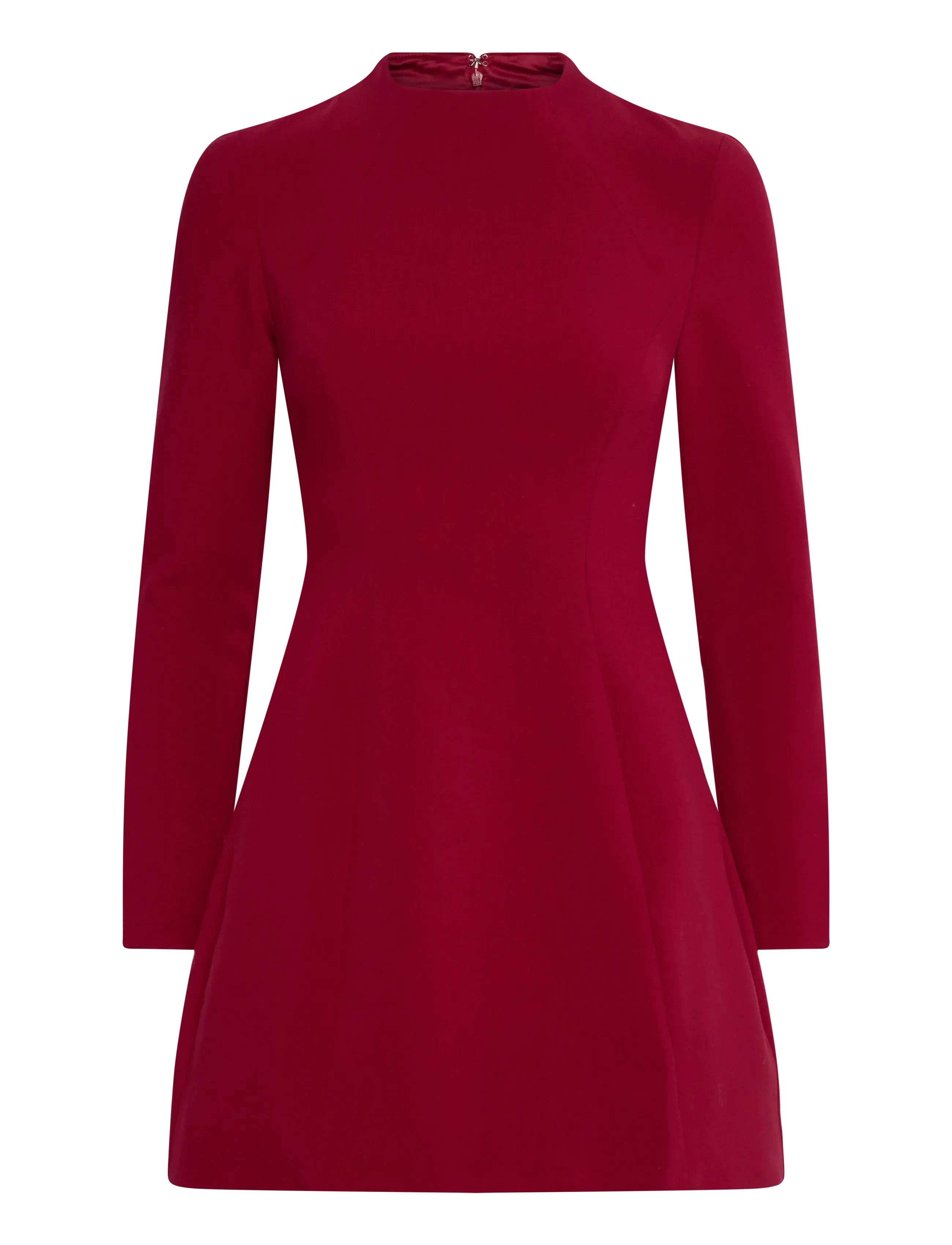 Bardot DELPHI LONG SLEEVE MINI DRESS - Aftenkjoler & Gallakjoler - BURGUNDY / red