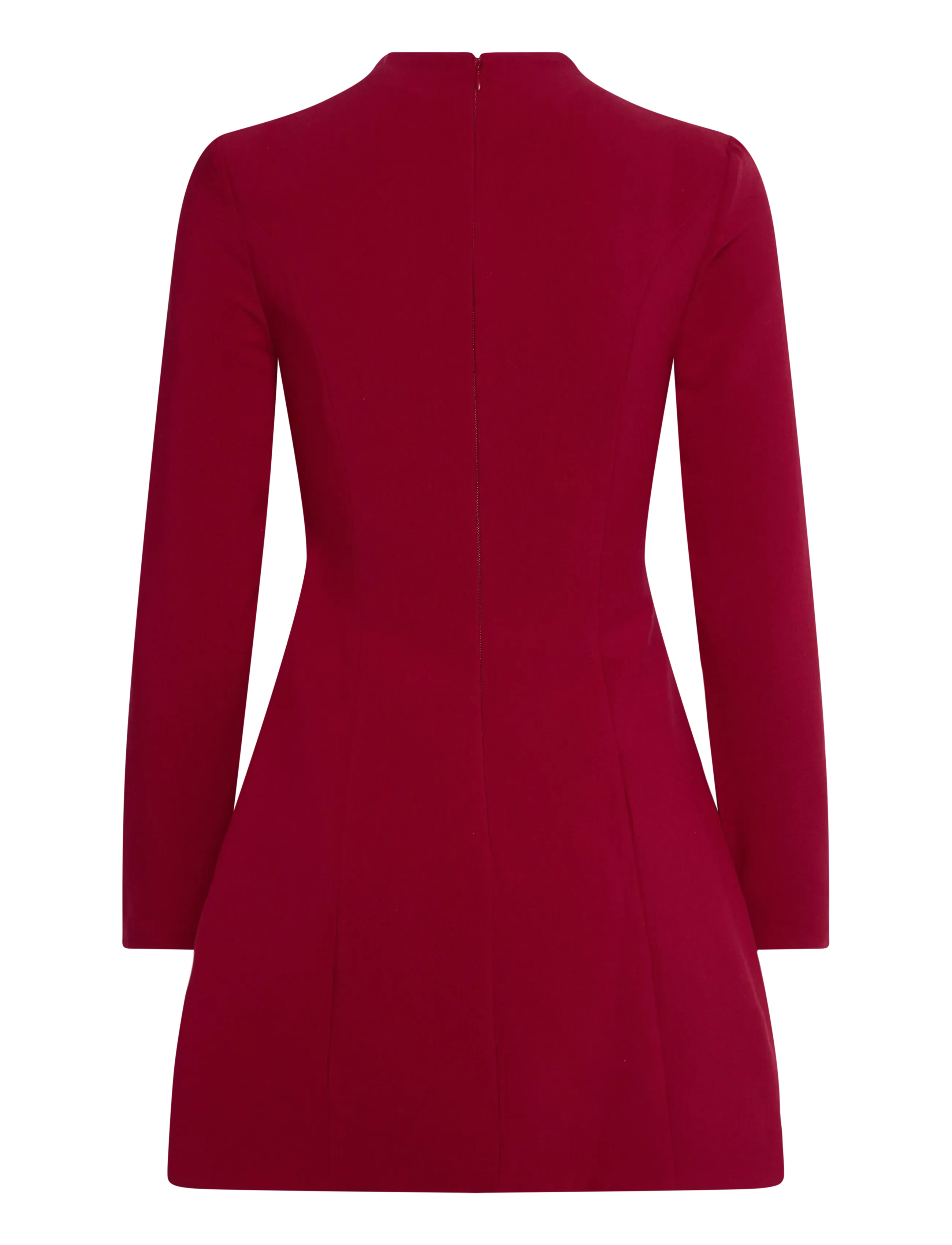 Bardot - DELPHI LONG SLEEVE MINI DRESS - burgundy - 2