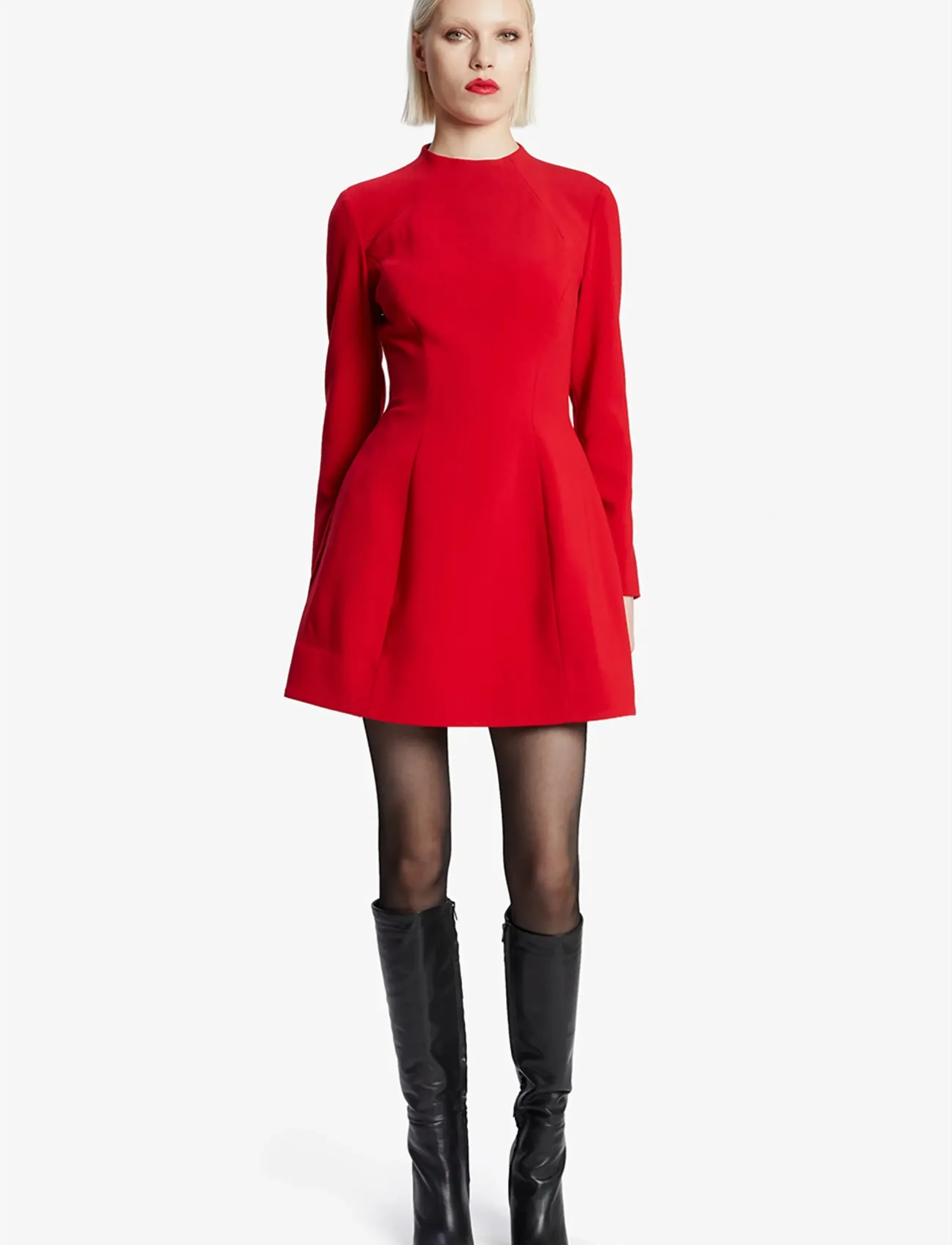 Bardot - DELPHI LONG SLEEVE MINI DRESS - burgundy - 3