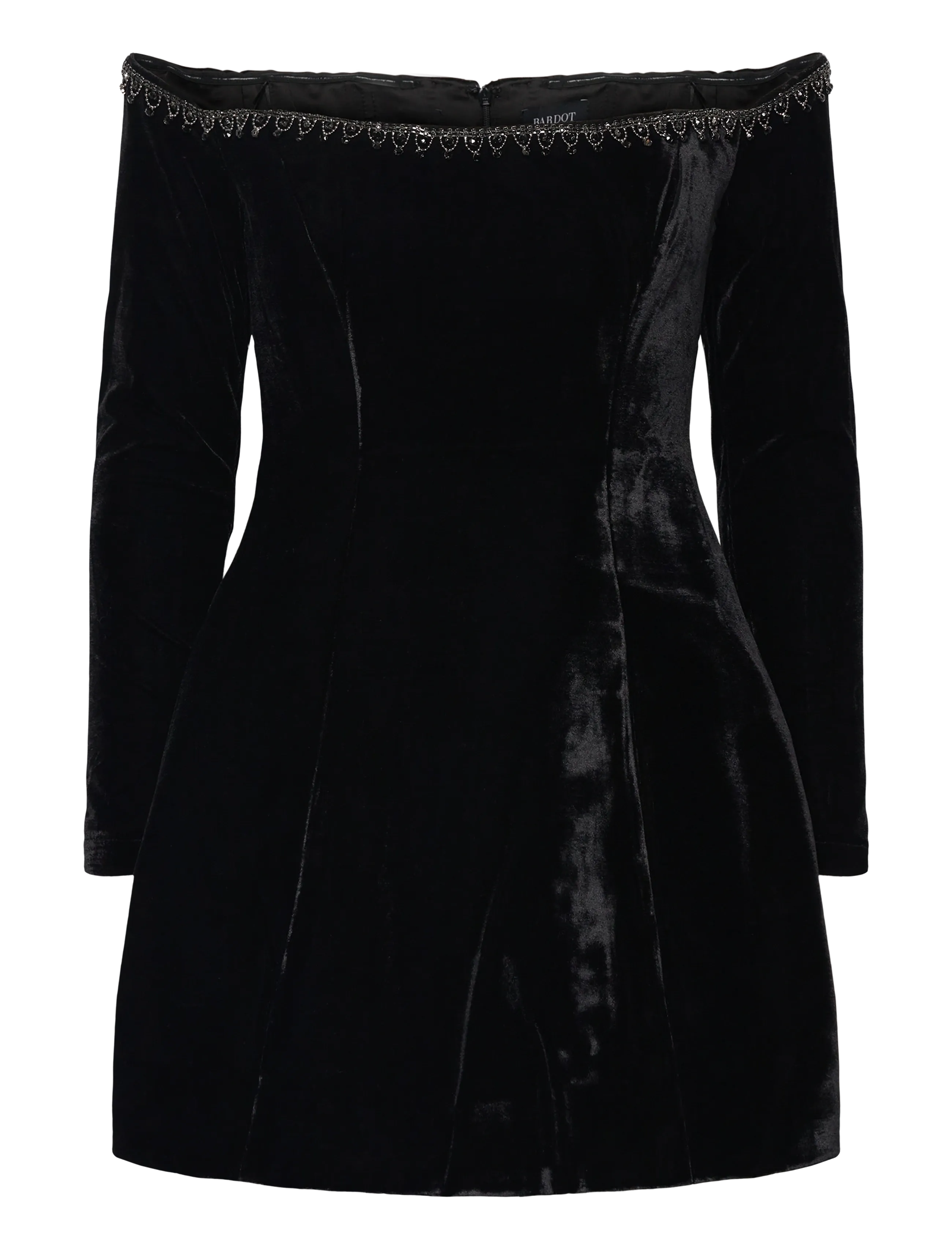 BARDOT Nadene Trim Hourglass Kleid Schwarz - 40 - Damen
