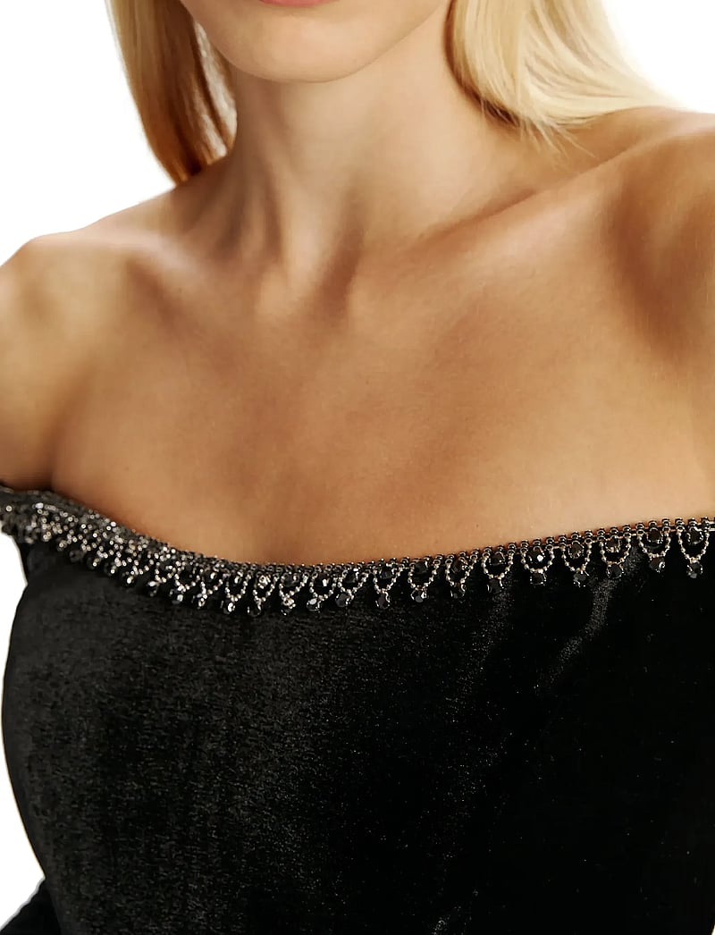 Bardot - NADENE TRIM HOURGLASS DRESS - cocktailklänningar - black - 5