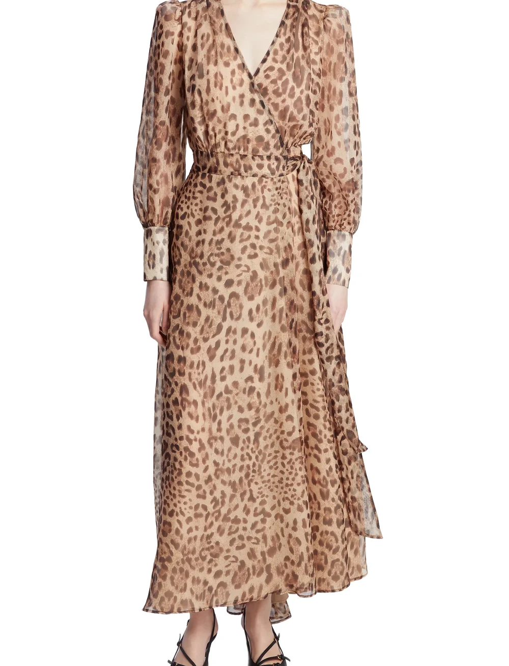 Bardot - LUCIANNA MAXI WRAP DRESS - omlottklänningar - b leopard - 0