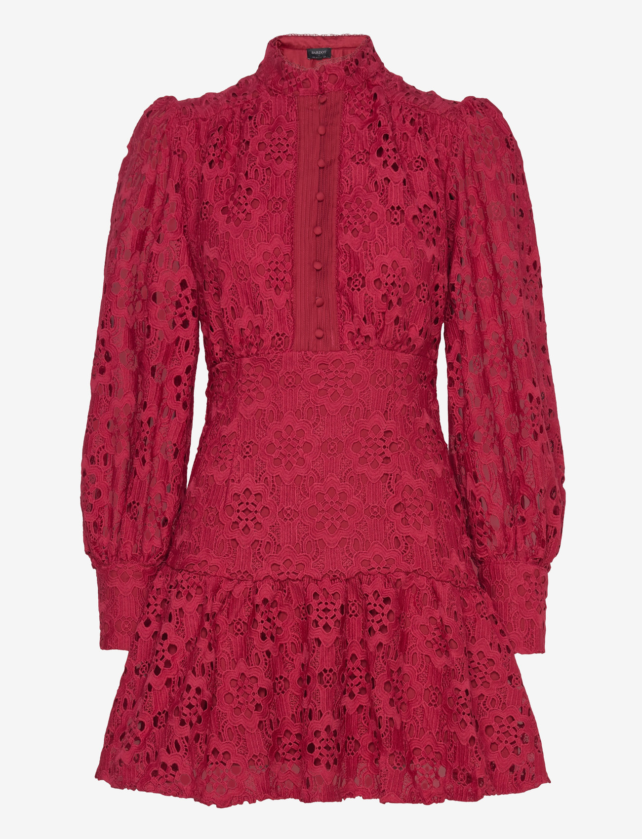 knee length dresses for ladies Bardot – Remy Mini Lace Dress – campaign-outlet – White main image 1