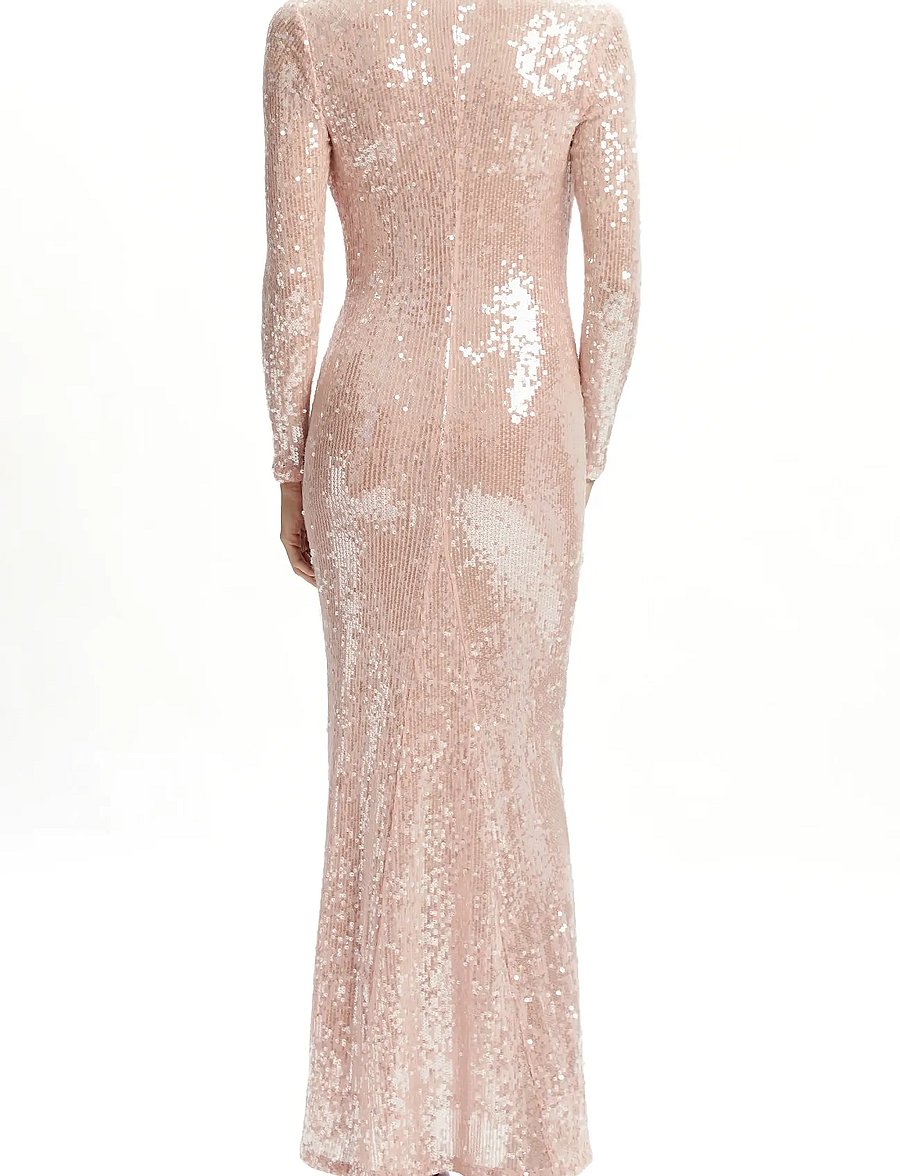 Bardot - LOREL SEQUIN MESH MIDI DRESS - paillettenkleider - bliss pink - 4