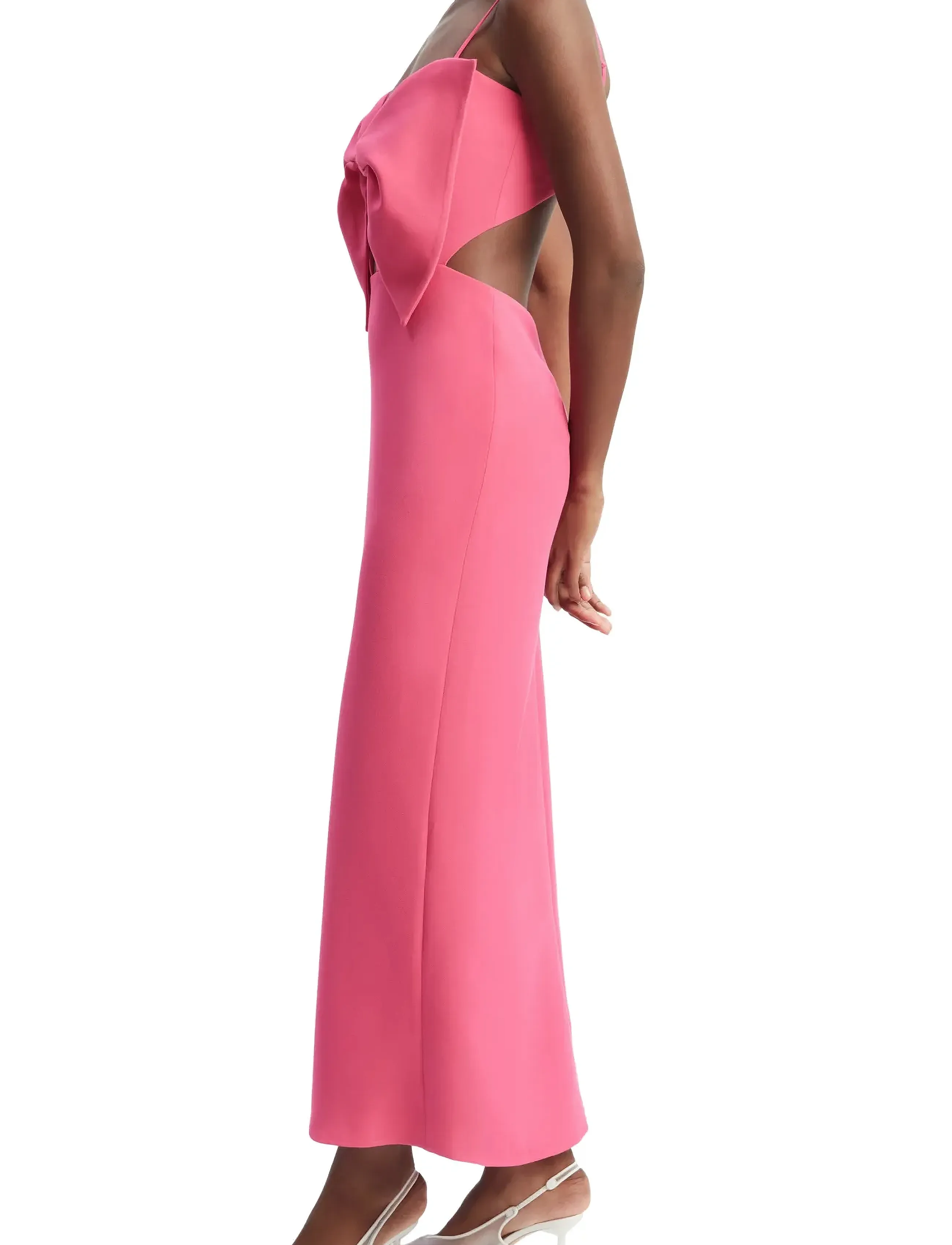 Bardot - PAULA BOW MAXI DRESS - hot pink - 3