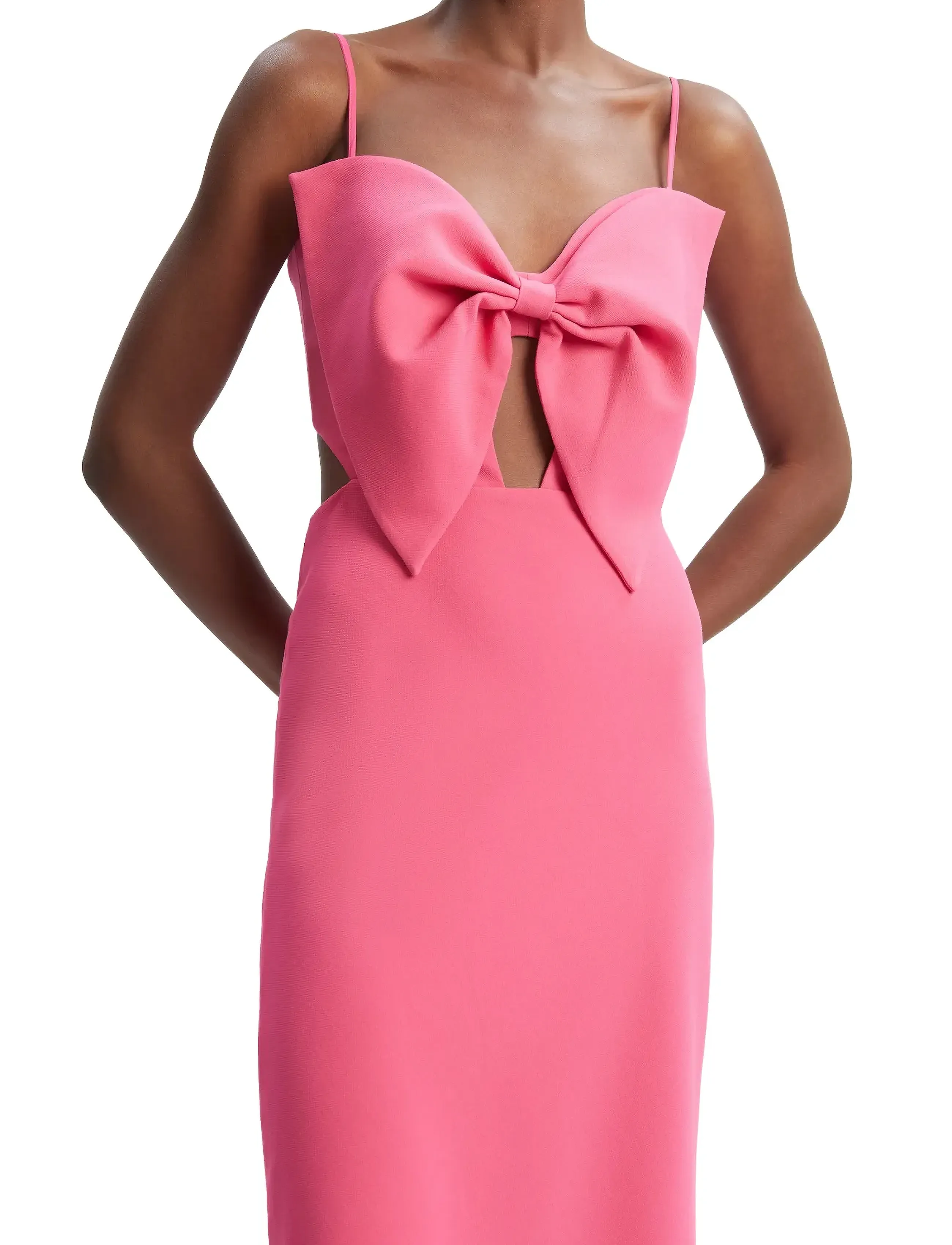 Bardot - PAULA BOW MAXI DRESS - hot pink - 5