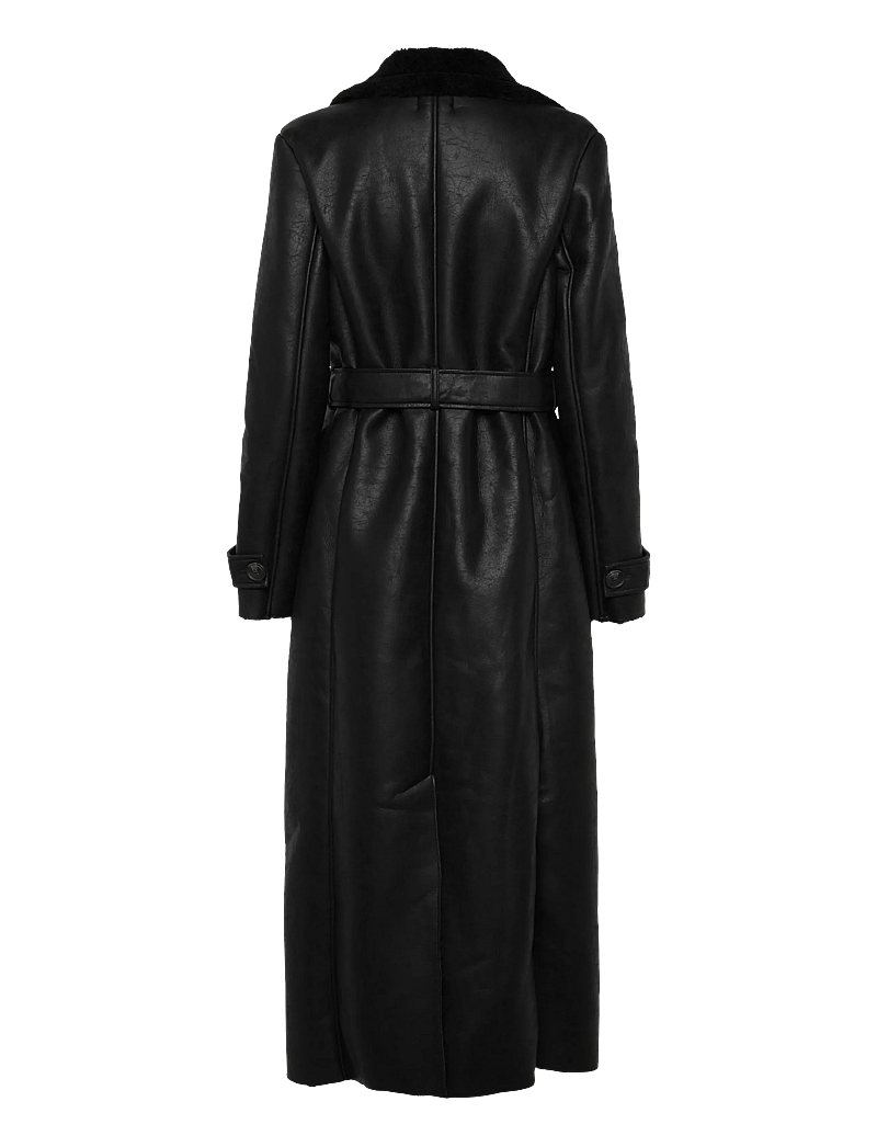 Bardot - VEGAN LEATHER TRENCH COAT - mäntel - black - 2