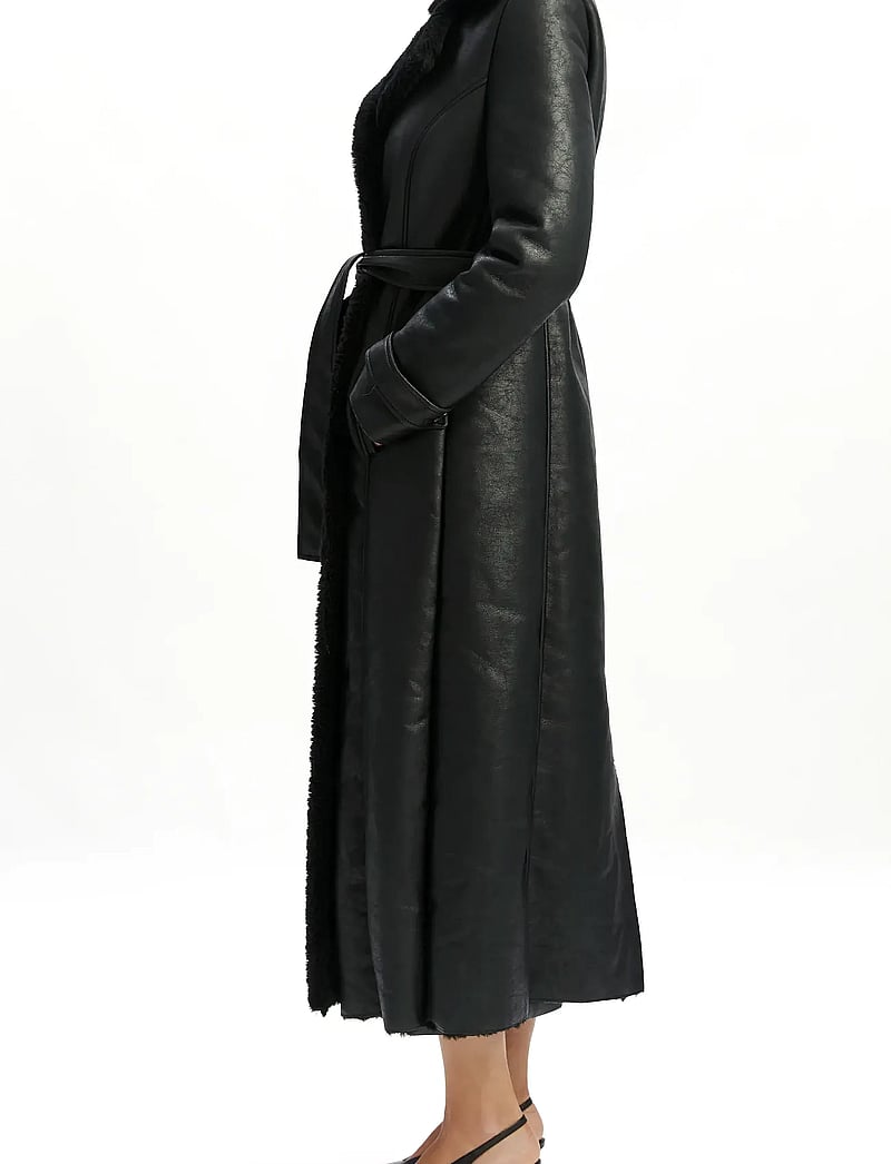 Bardot - VEGAN LEATHER TRENCH COAT - mäntel - black - 3