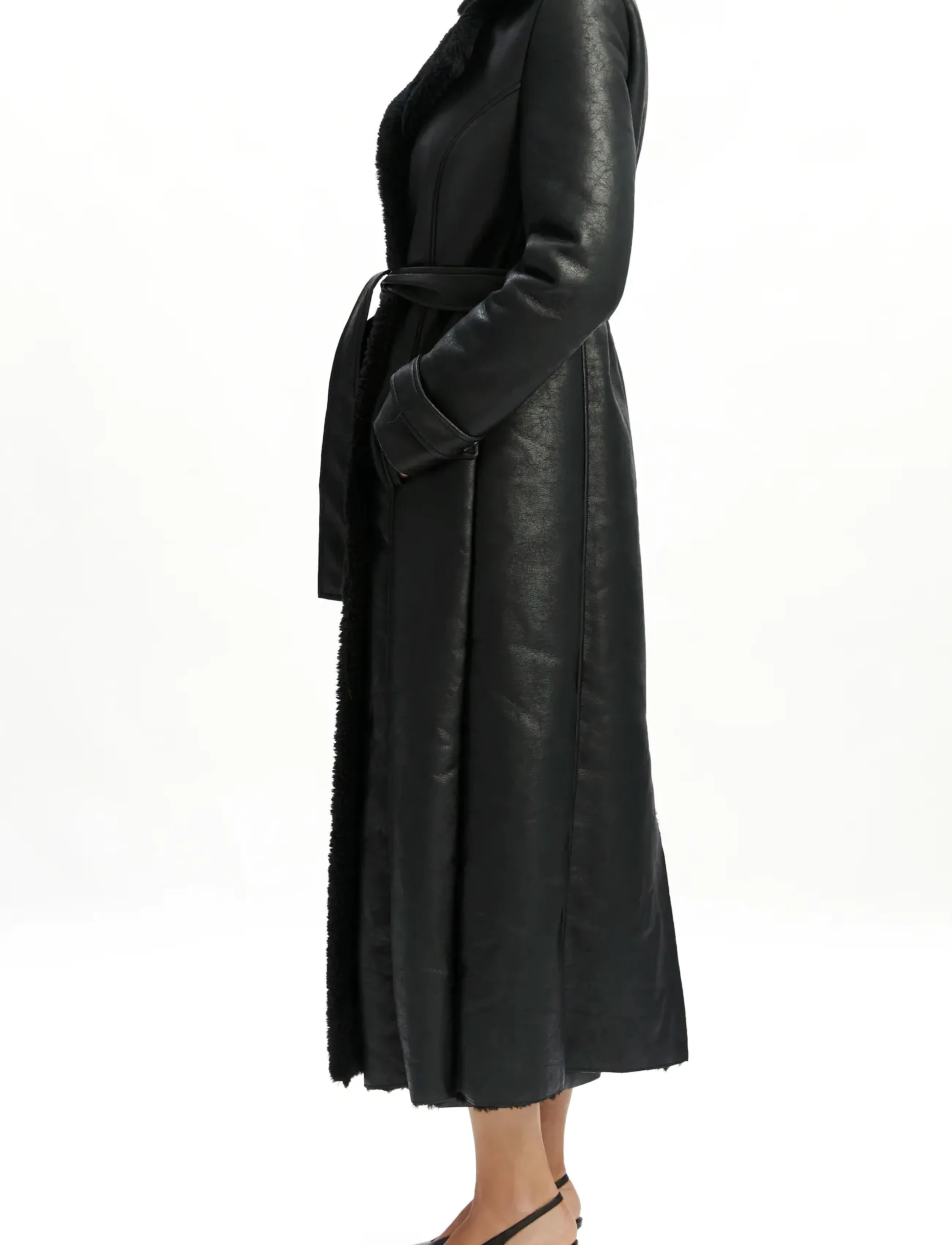 Bardot - VEGAN LEATHER TRENCH COAT - black - 3