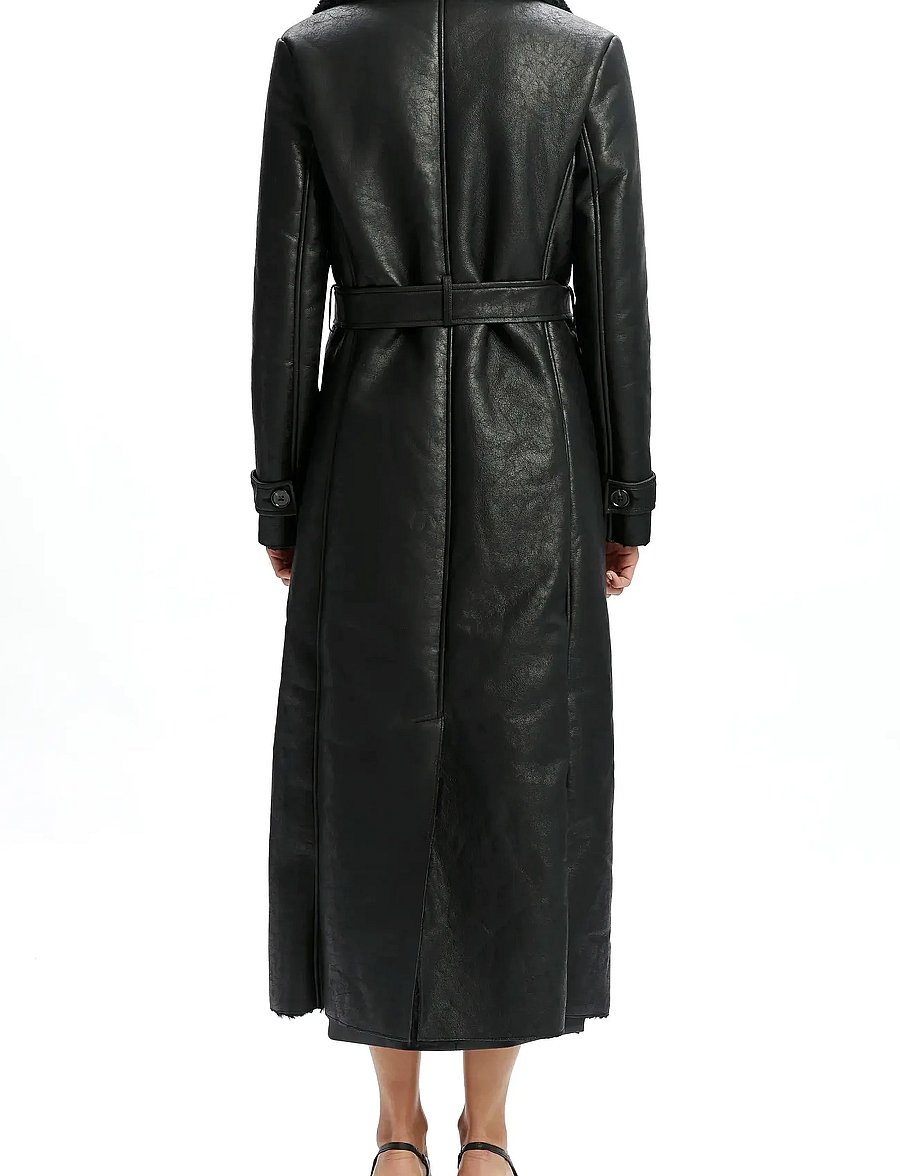 Bardot - VEGAN LEATHER TRENCH COAT - black - 4