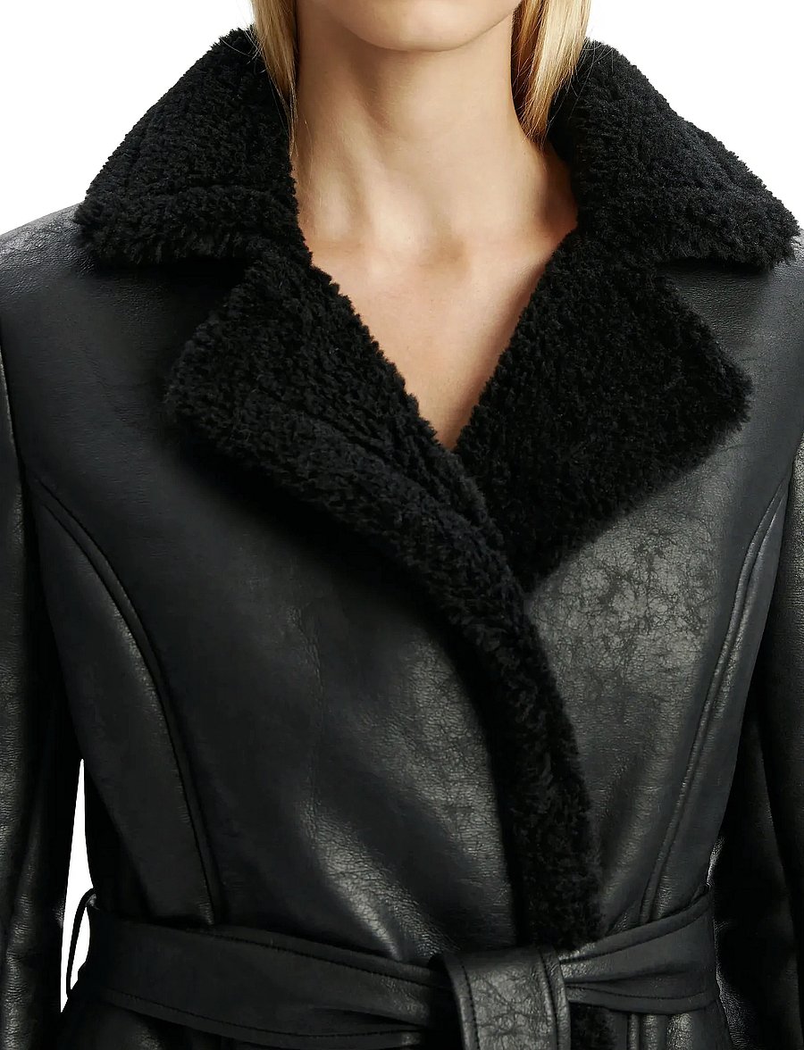 Bardot - VEGAN LEATHER TRENCH COAT - black - 5