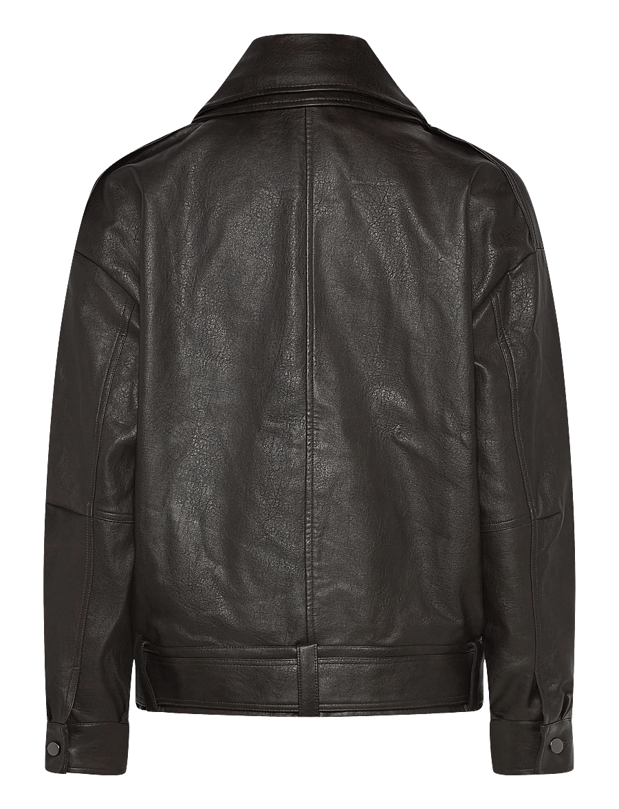 Bardot - KAVI VEGAN LEATHER JACKET - lederjacken - dark choco - 2