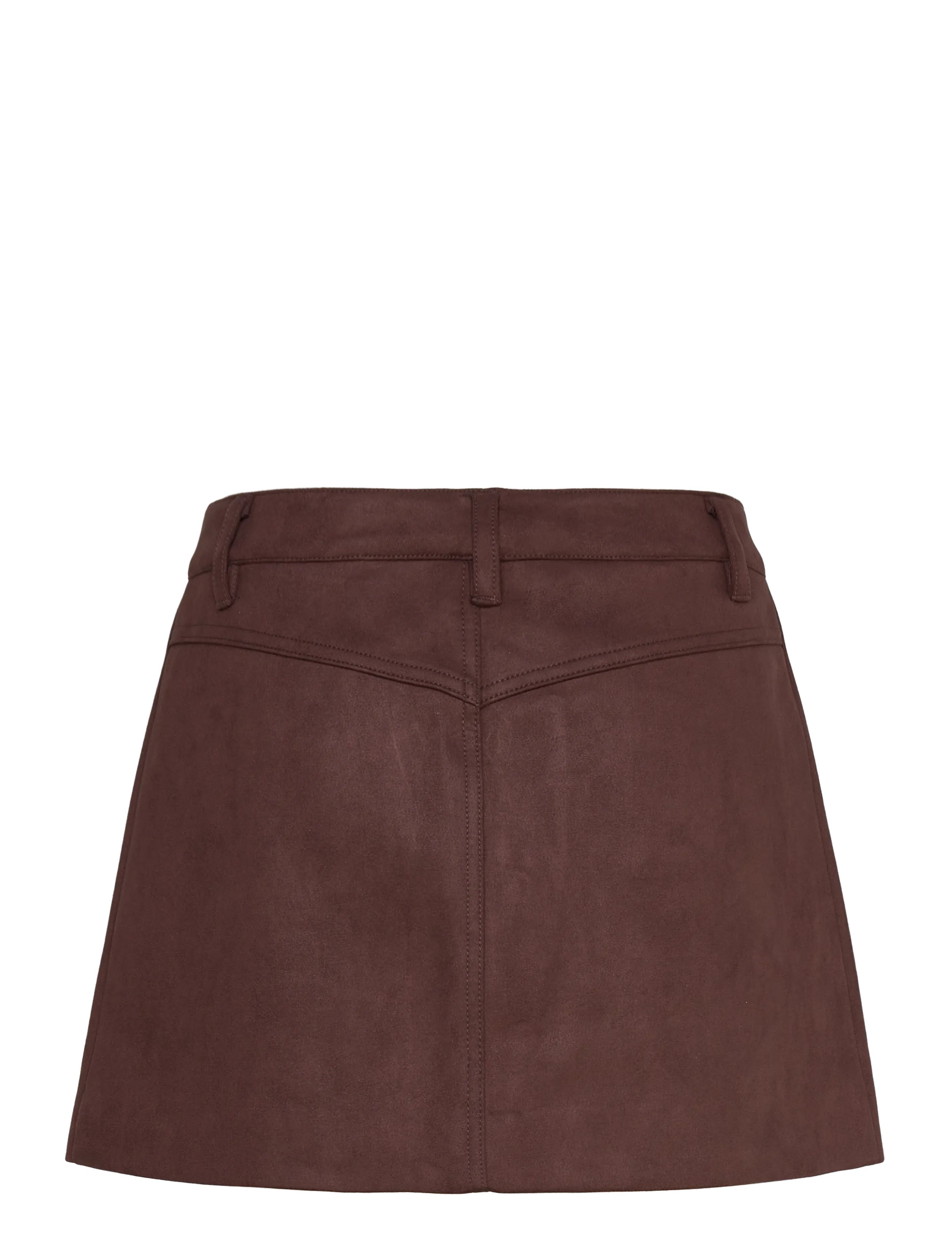 Bardot - LORENZO VEGAN SUEDE SKIRT - korte nederdele - chocolate - 2