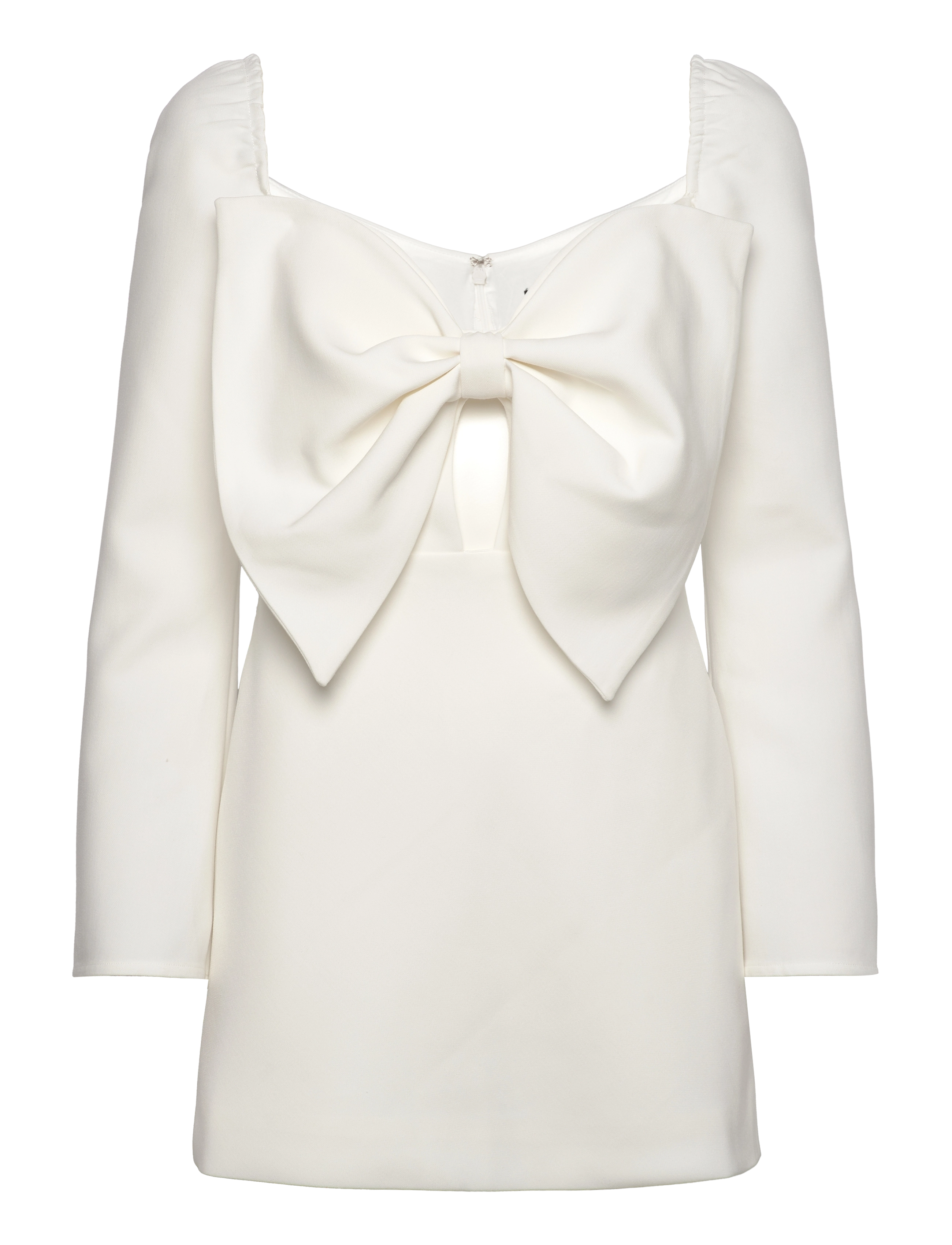 BARDOT Phillipa Bow Mini Kleid Weiß - 36 - Damen