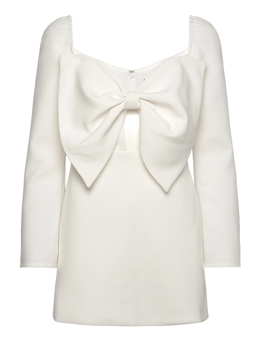 Bardot - PHILLIPA BOW MINI DRESS - konfirmasjon - orchid wht - 1