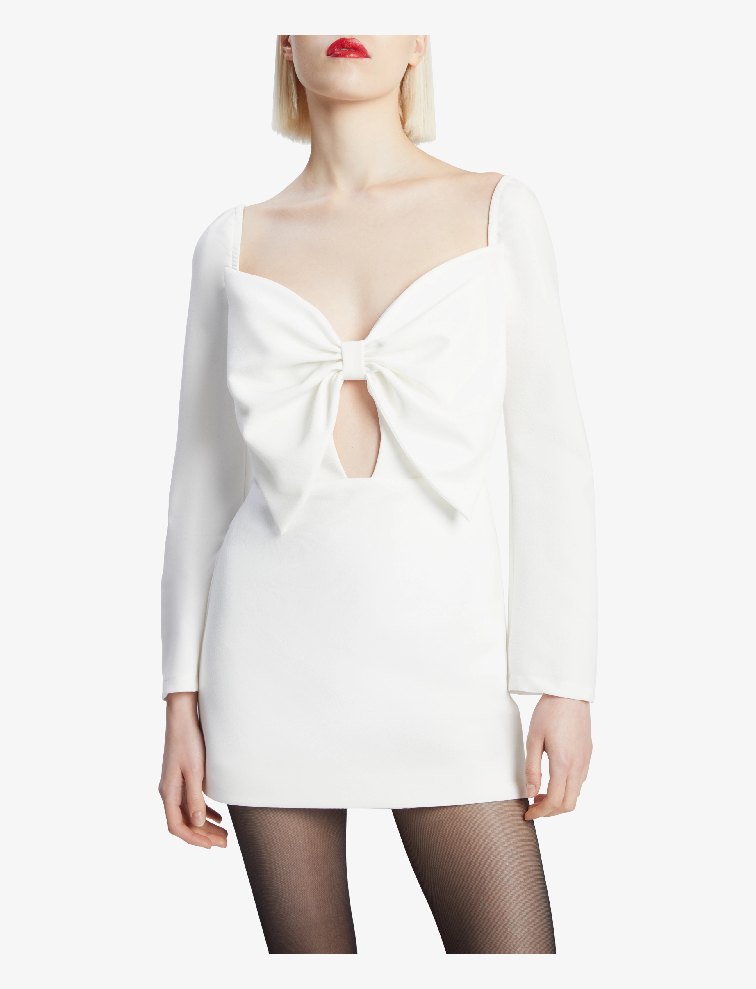 Bardot - PHILLIPA BOW MINI DRESS - festkjoler - orchid wht - 5